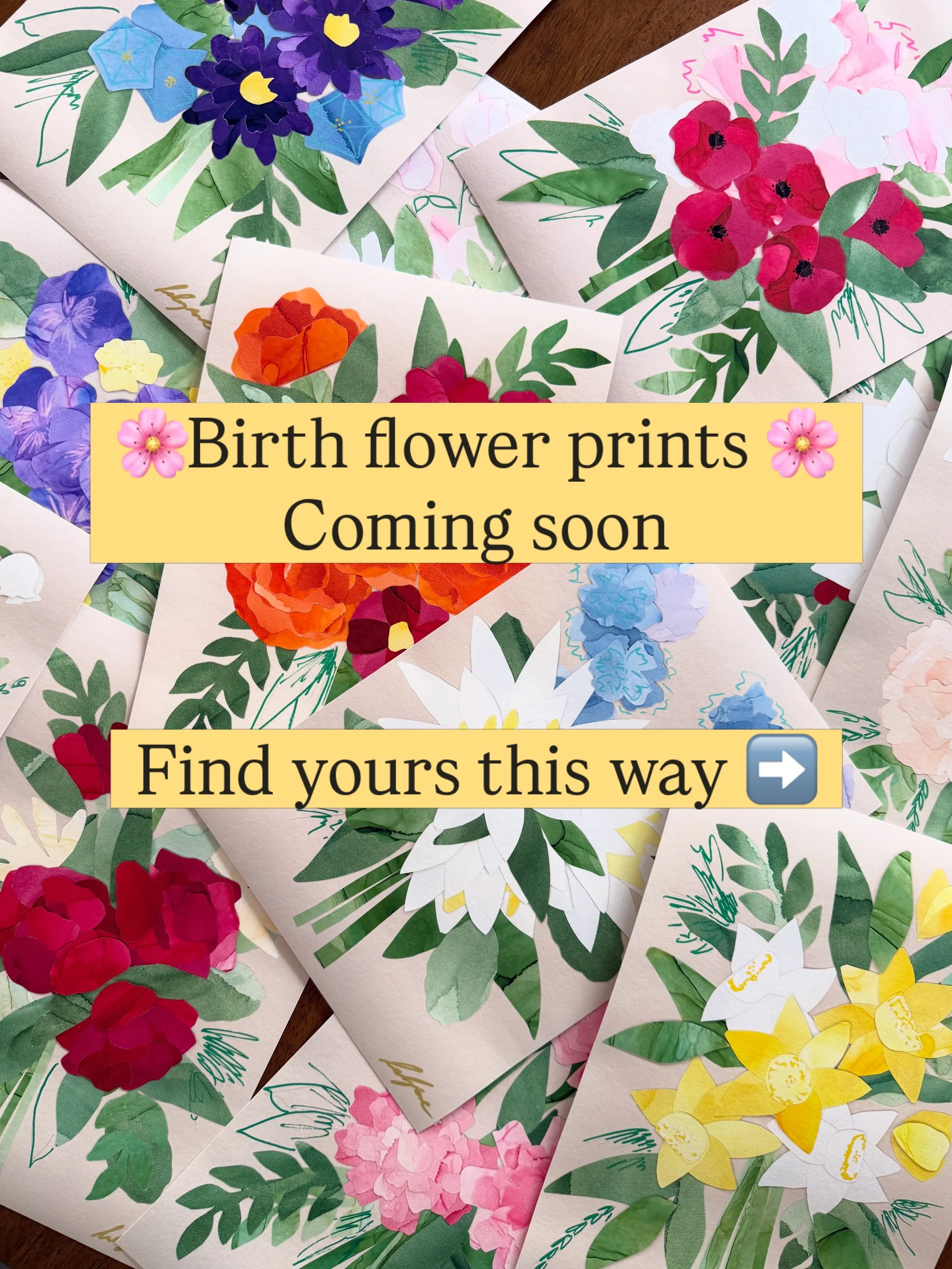 🌸 Birth flower prints &mdash; coming soon!!! 🌸

I&rsquo;ve paired each print with the original art piece so you can see just how gorgeous the quality is up close ✨😍
 
Swipe through to find yours ➡️

I&rsquo;d love to know, which month are you? 💐
