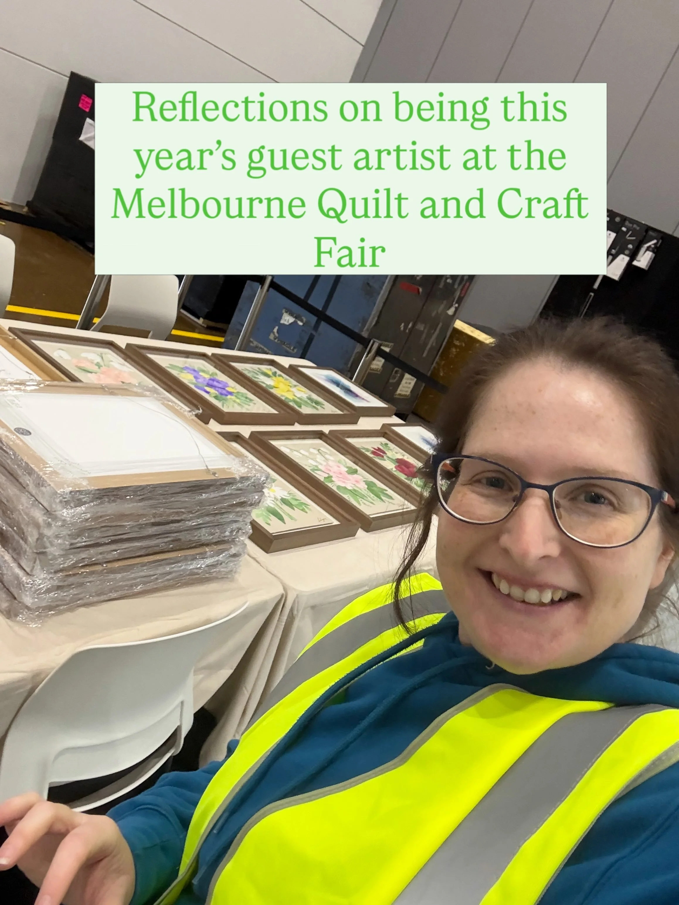 Reflections on being this years guest artist at the Melbourne Craft &amp; Quilt Fair 💖✨💐

#NatalieJayneArt #GuestArtist