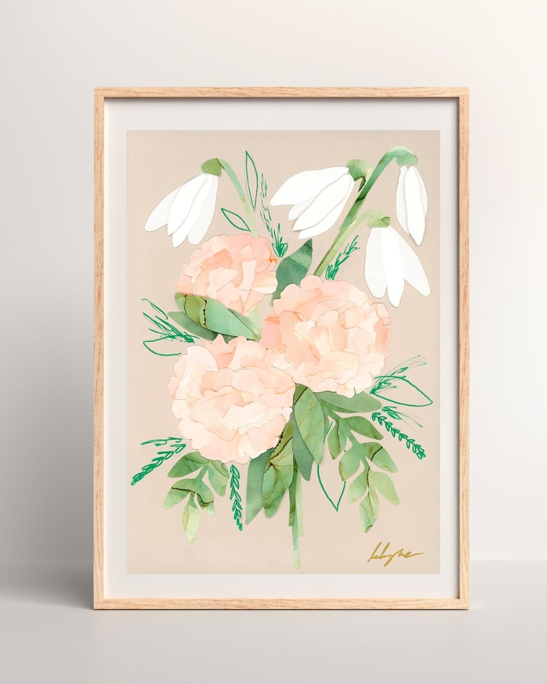 January - Carnation & Snowdrop