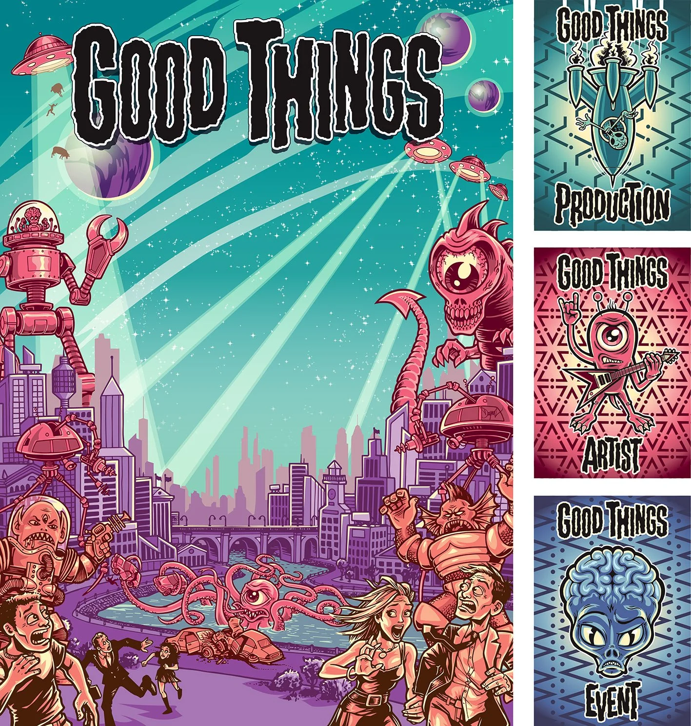 Good Things 2018 Poster & Pass Artwork