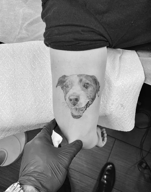 Animal portrait tattoo