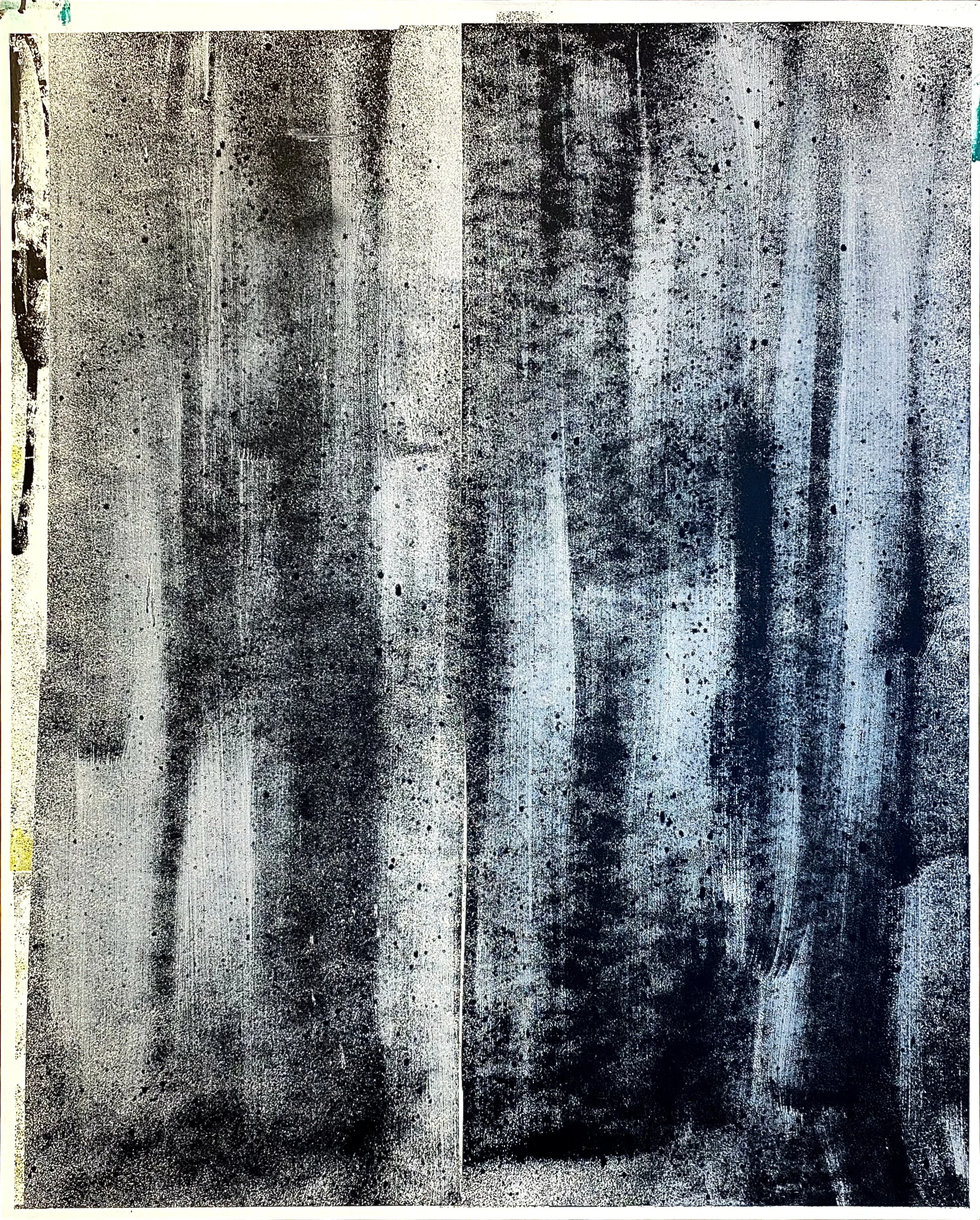 Mittemot stillheten, 2025
Acrylic & spray paint on canvas
130x103cm