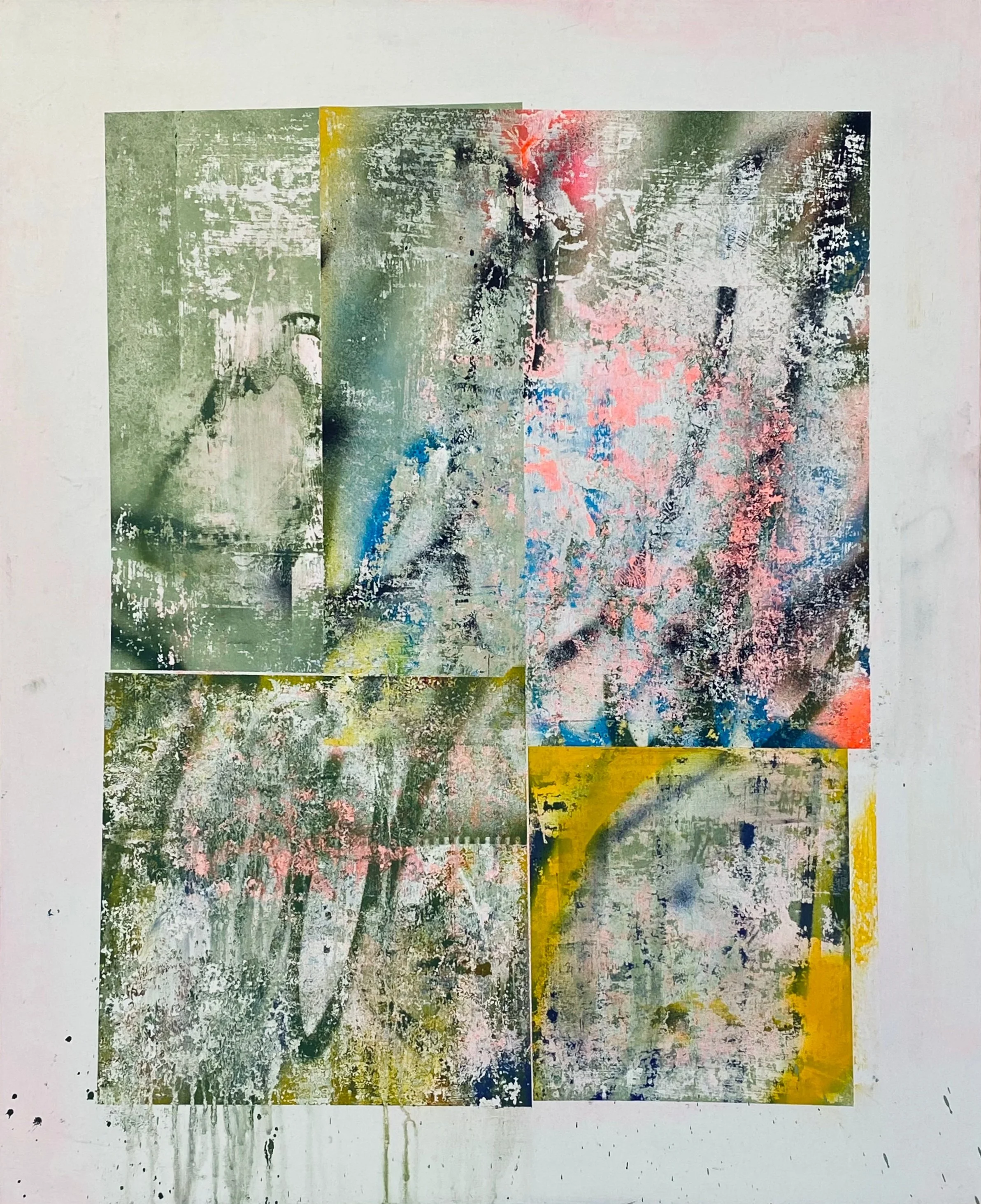 Territorial pissings, 2025
Acrylic & spray paint on canvas
100x70cm