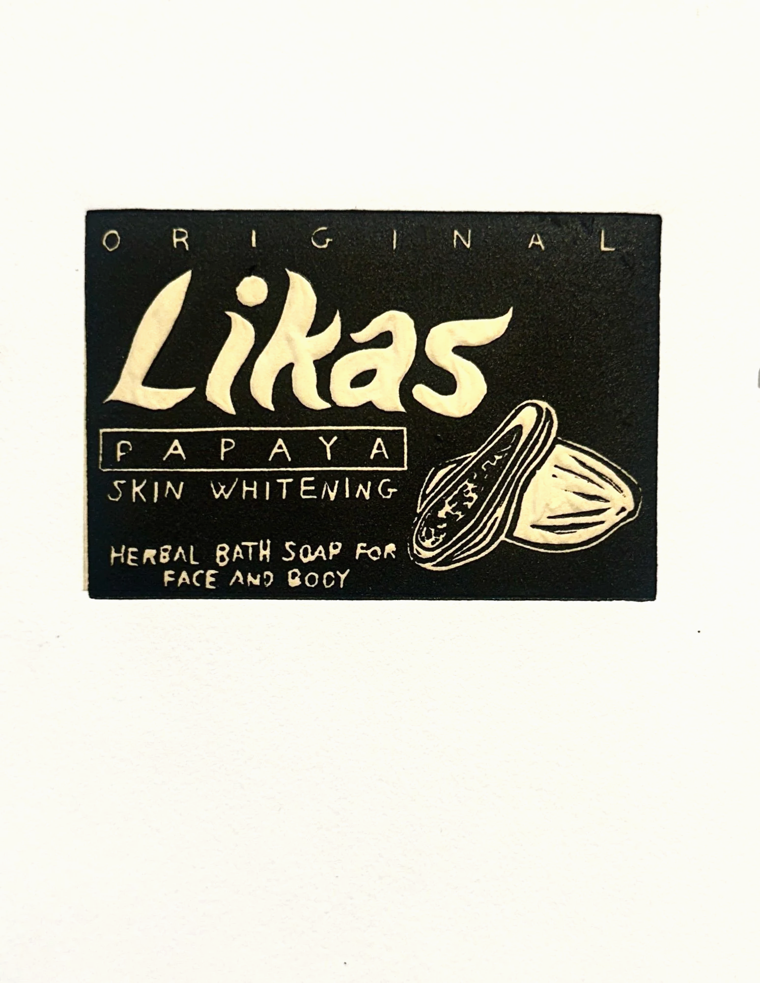 Likas, Linocut with chine collé, 2025