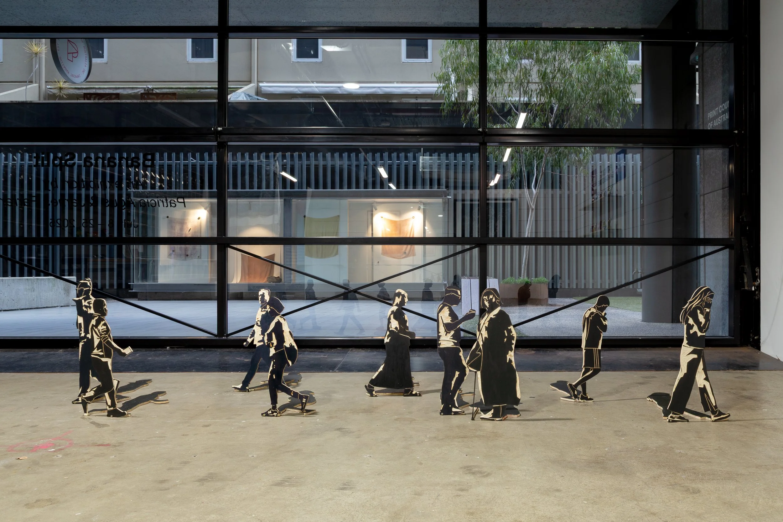 People that have walked by PCA but didn’t come in, Oil on Woodcut, 2025
Art Documentation by Panisa Ongwat