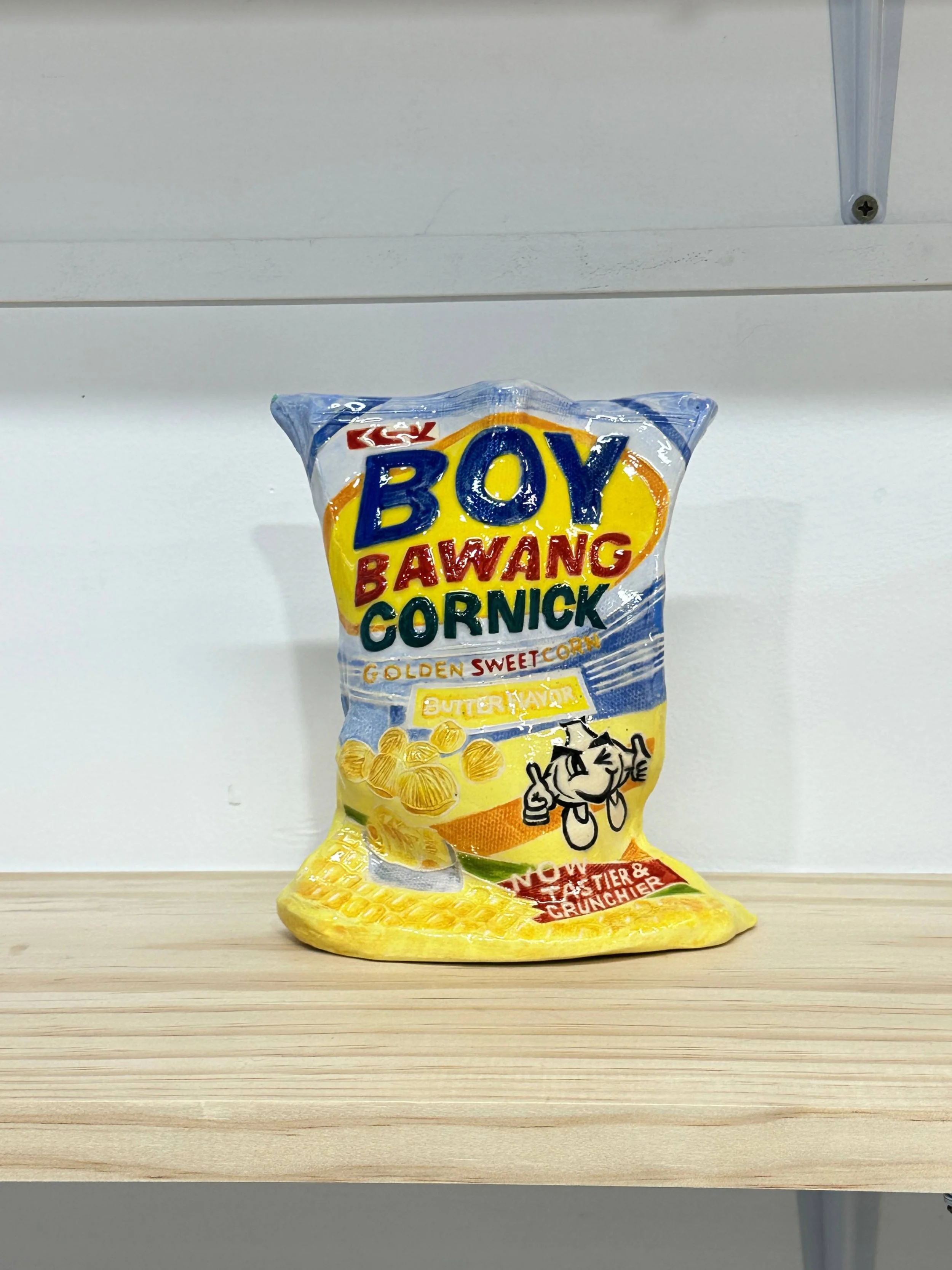 Boy Bawang (Butter), Lino embossed on LGH Clay, 2024