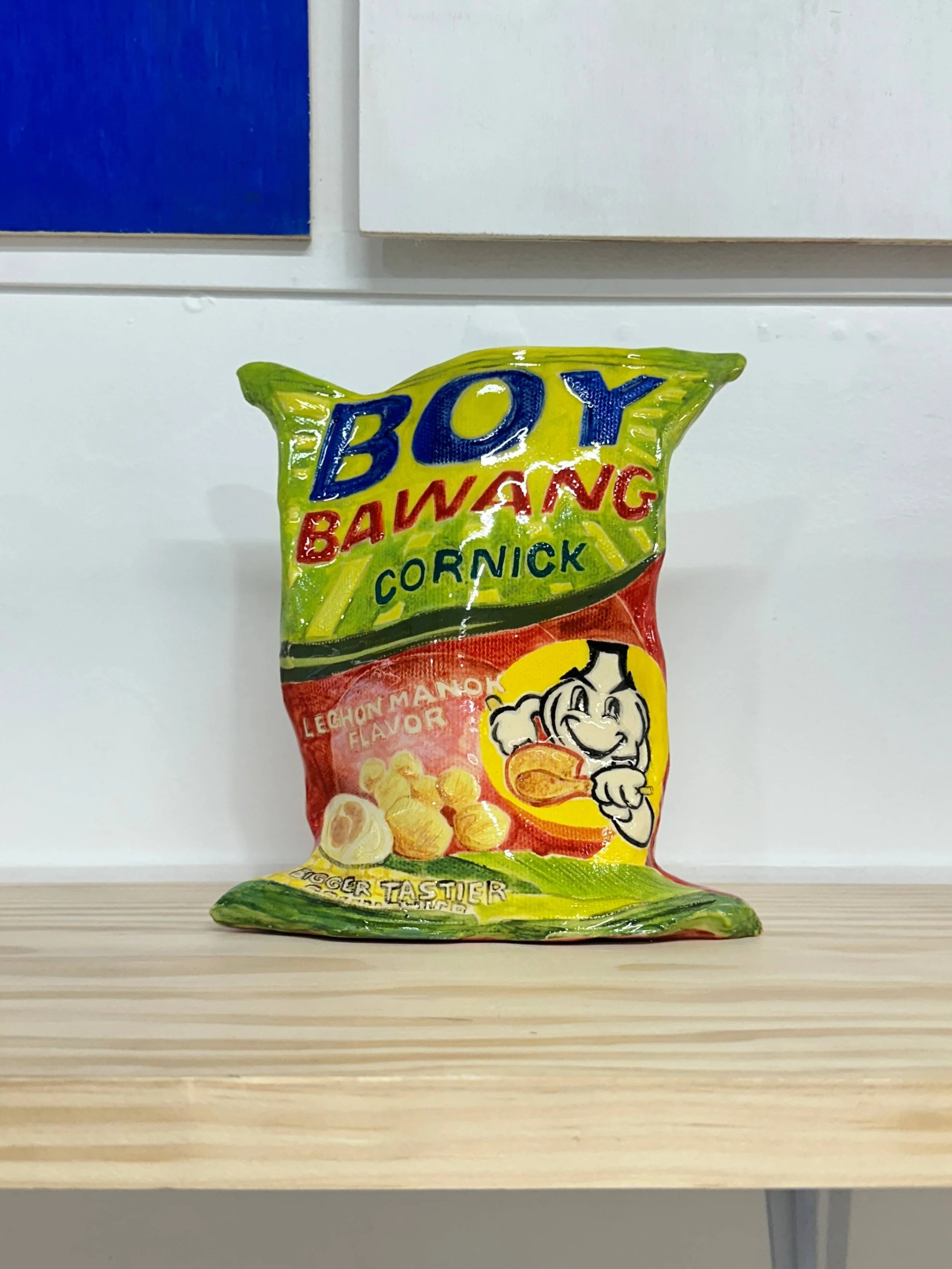 Boy Bawang (Lechon), Lino embossed on LGH Clay, 2024