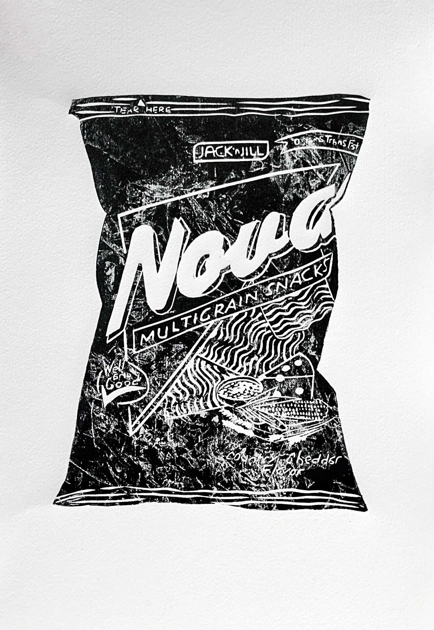 Nova, linocut, 2025, (unique state)