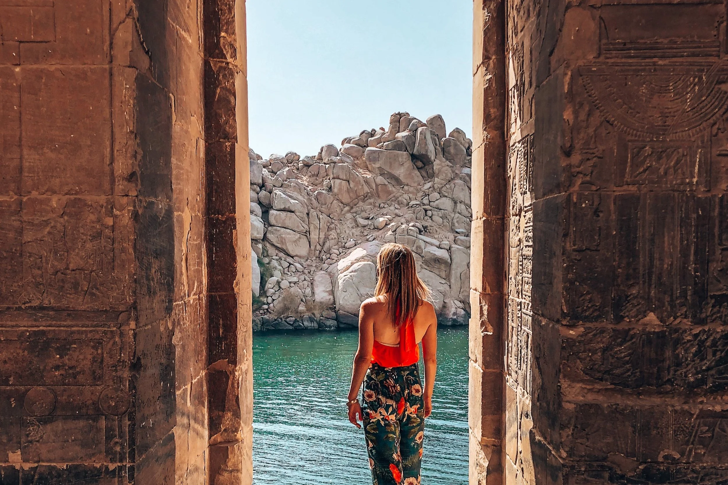 Exploring ancient temples in Egypt