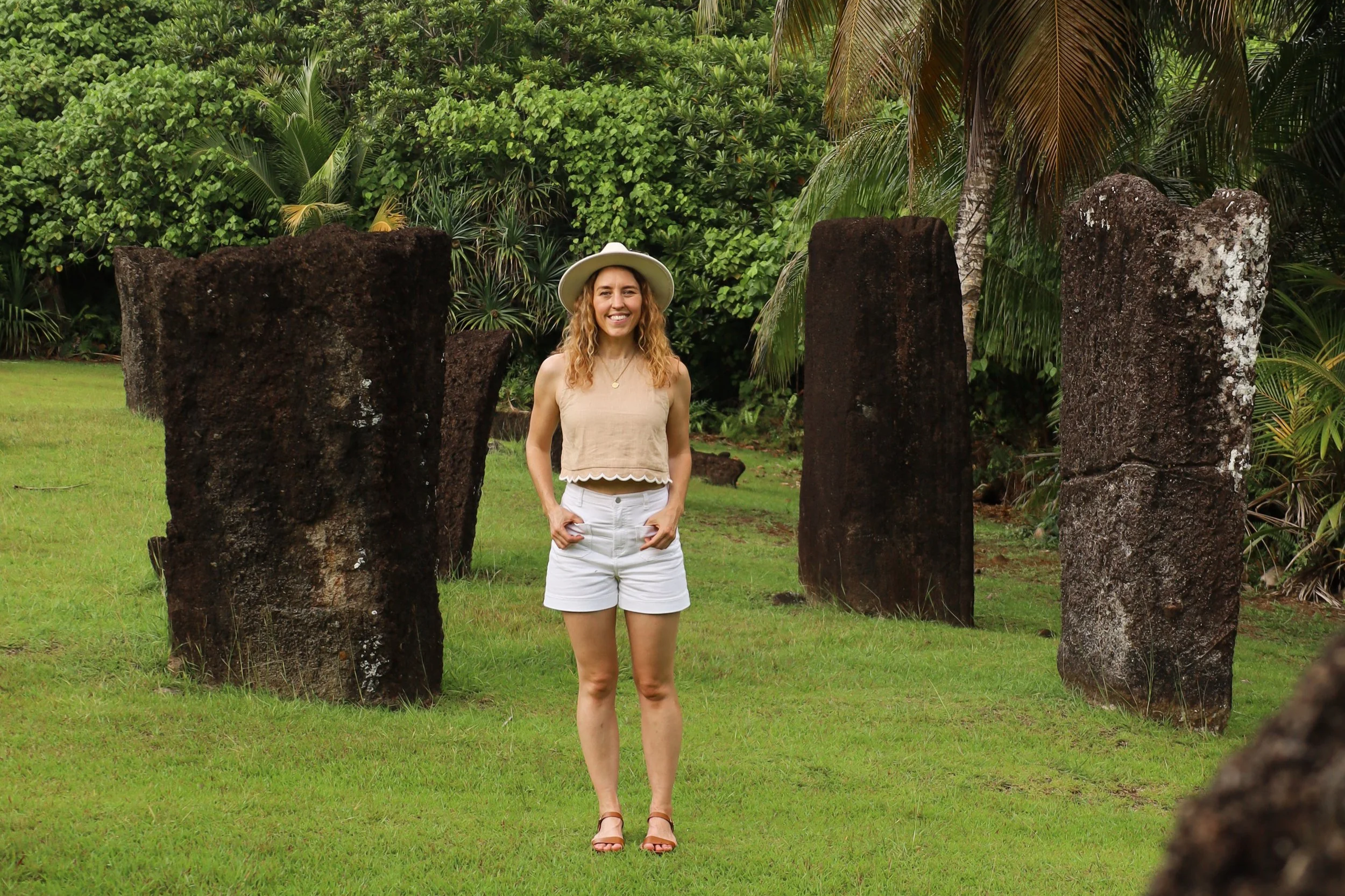 Standing amongst the Badrulchau Stone Monoliths, Palau