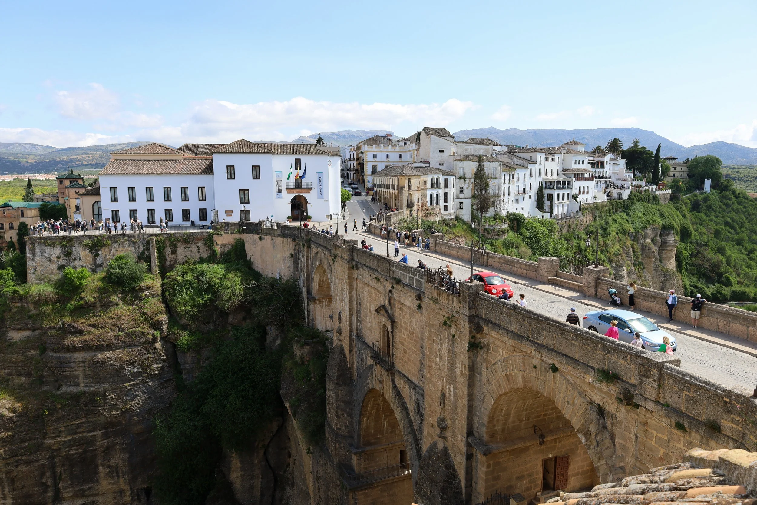 The historic bridge in Ronda, Spain
