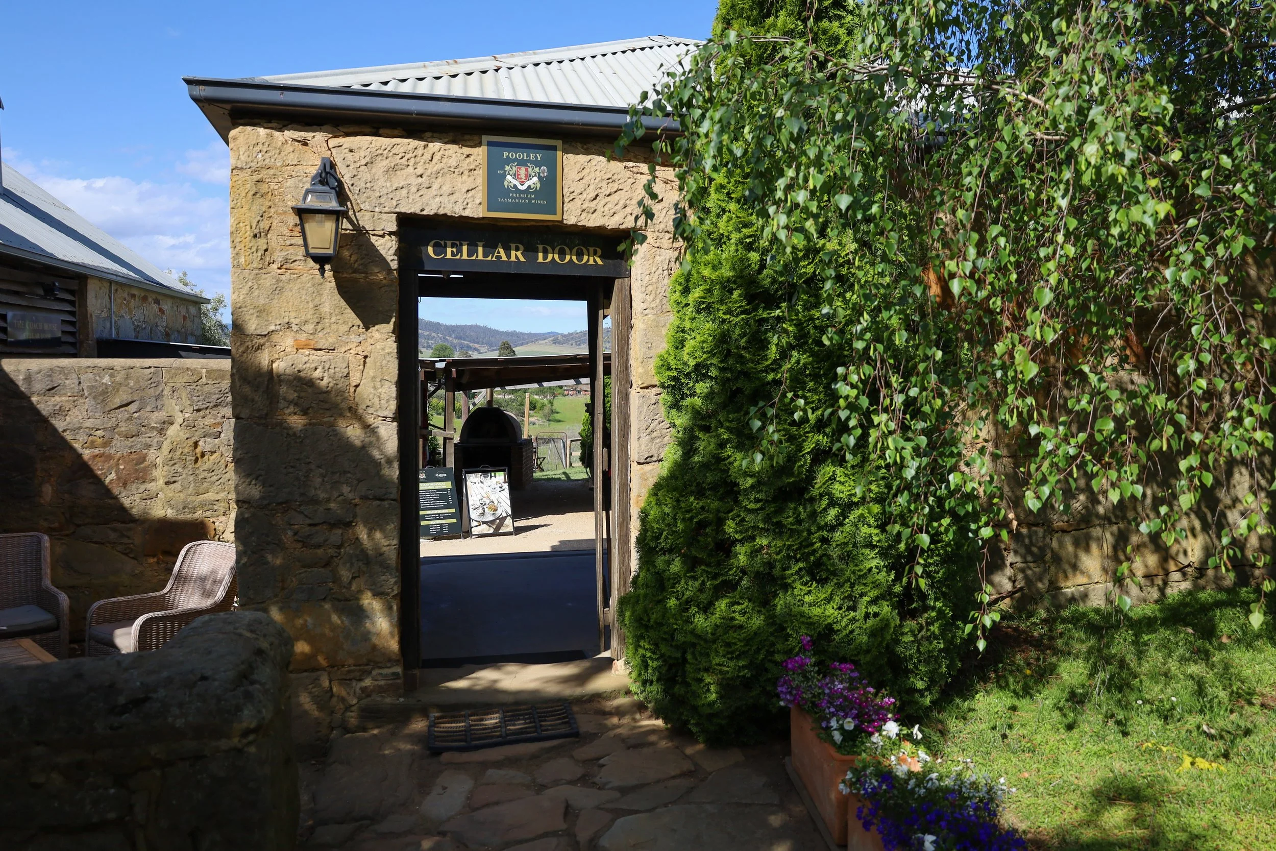 The Cellar Door at Pooley Wines near Richmond in Tasmania