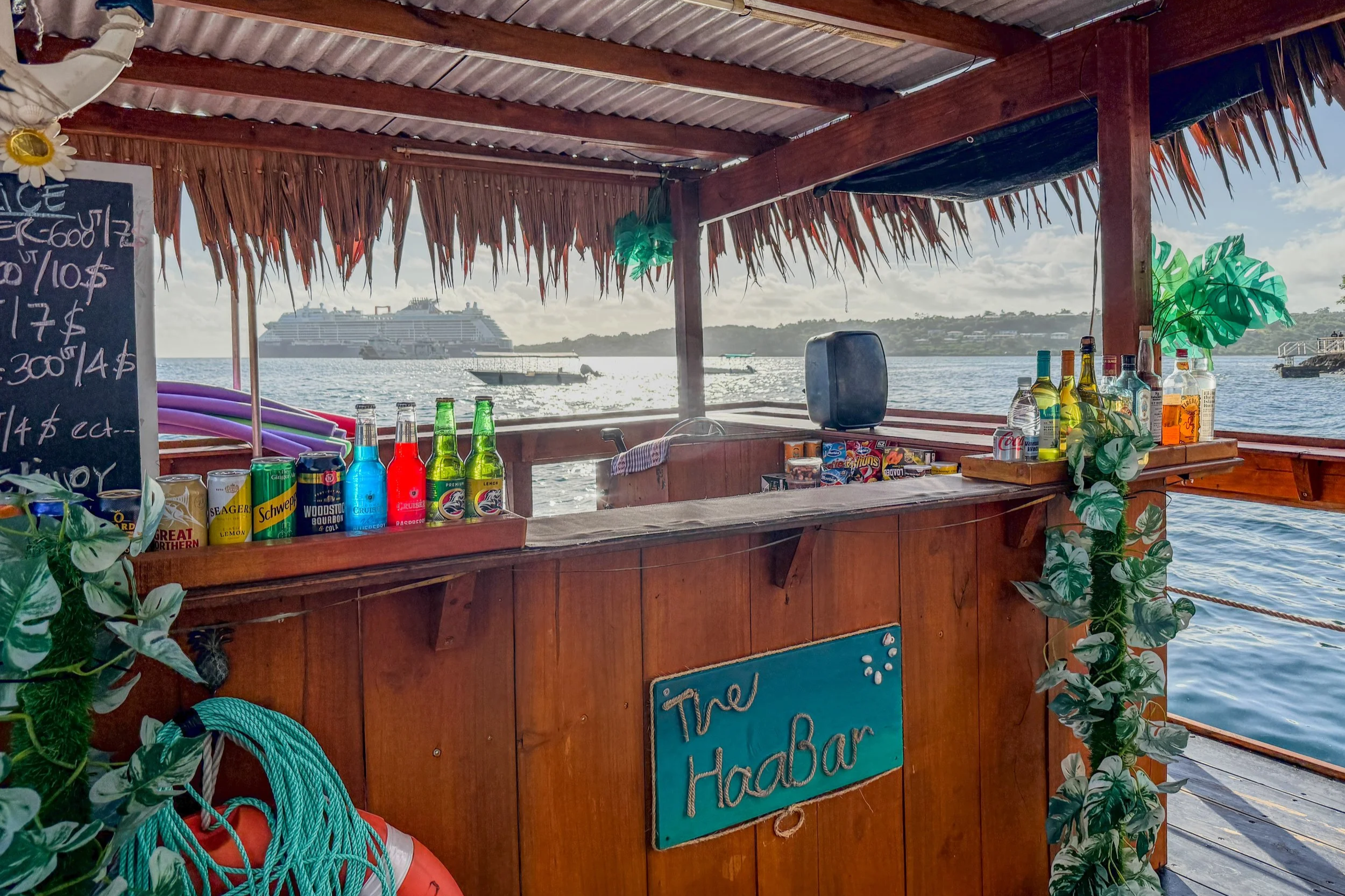 The HaaBar floating bar sunset cruise from Port Vila, Vanuatu
