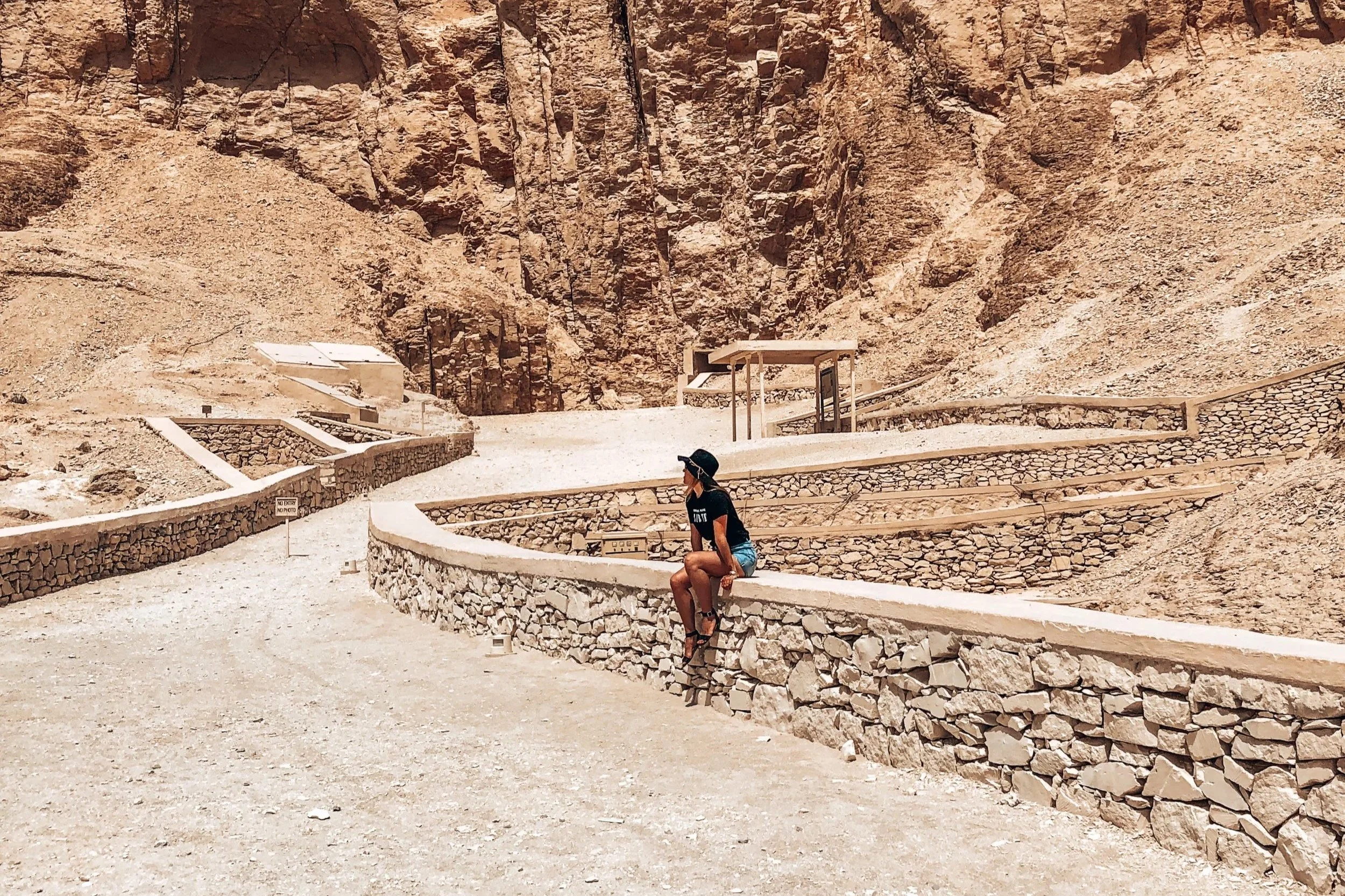 Wandering around Valley of the Kings in Egypt