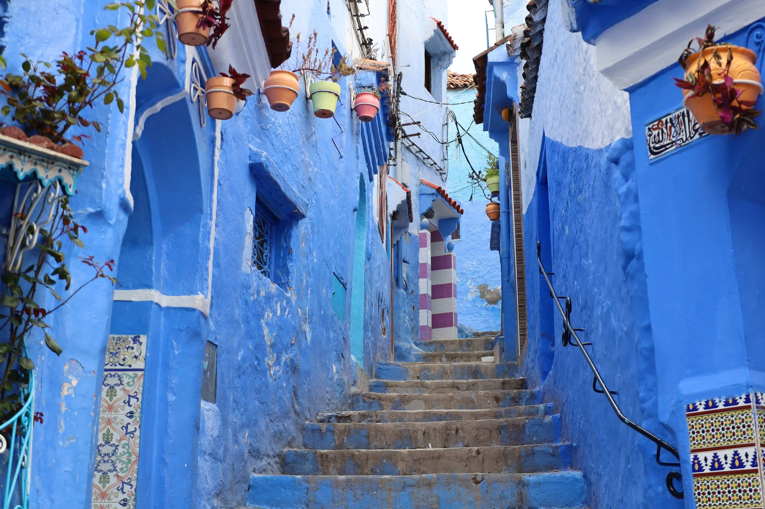 The blue streets of Chefchaouen, Morocco