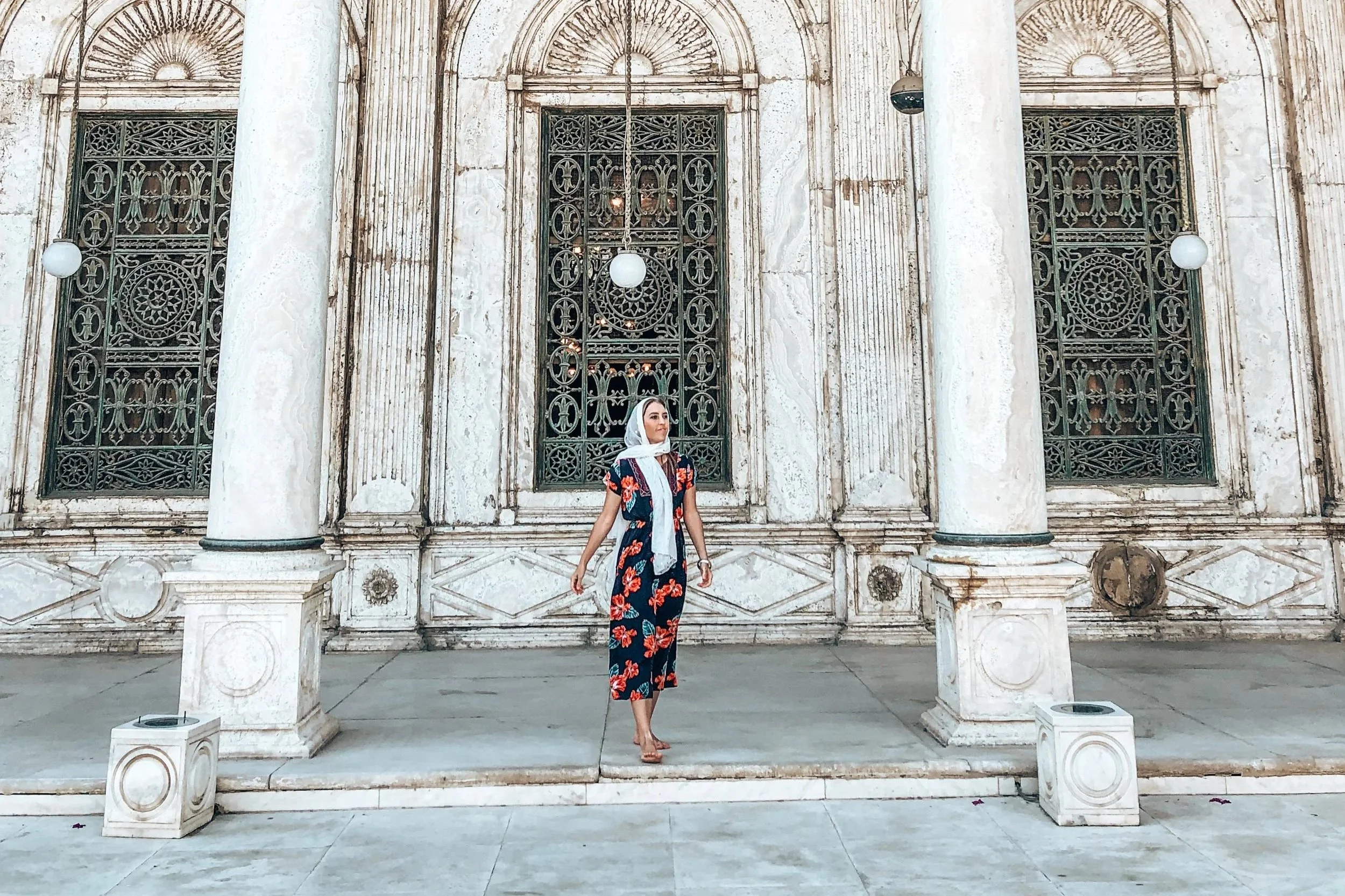 Standing in the Citadel in Egypt