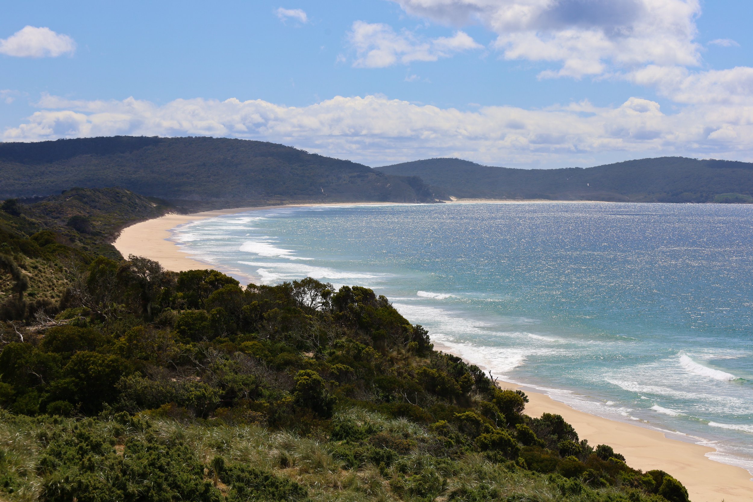 Views from The Neck Lookout, Bruny Island, Tasmania