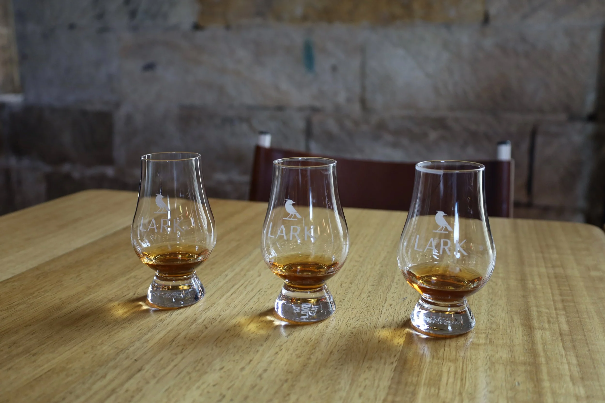 Whisky tasting at Lark Distillery, Tasmania
