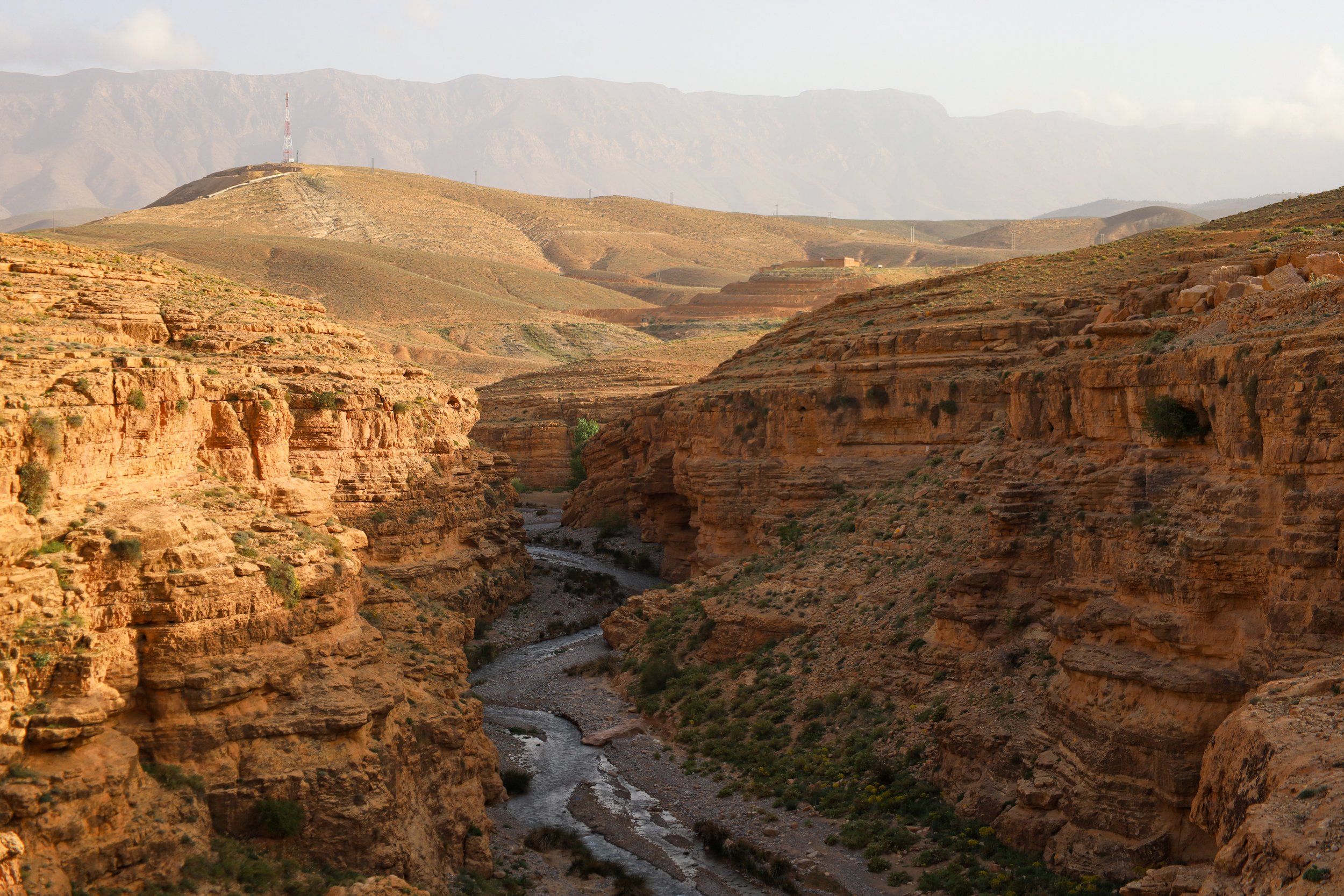 Valleys and canyons in Midelt, Morocco