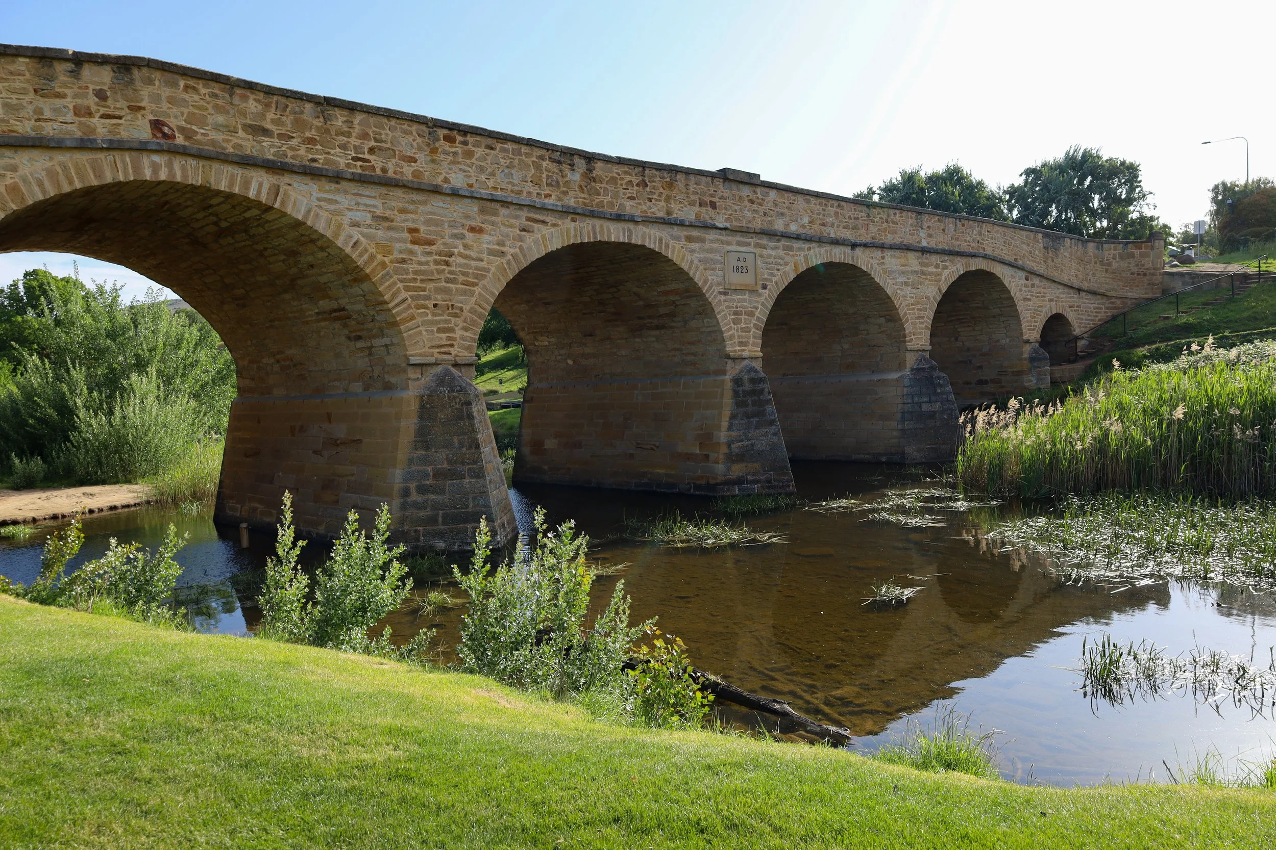 The historic bridge in Richmond, Tasmania