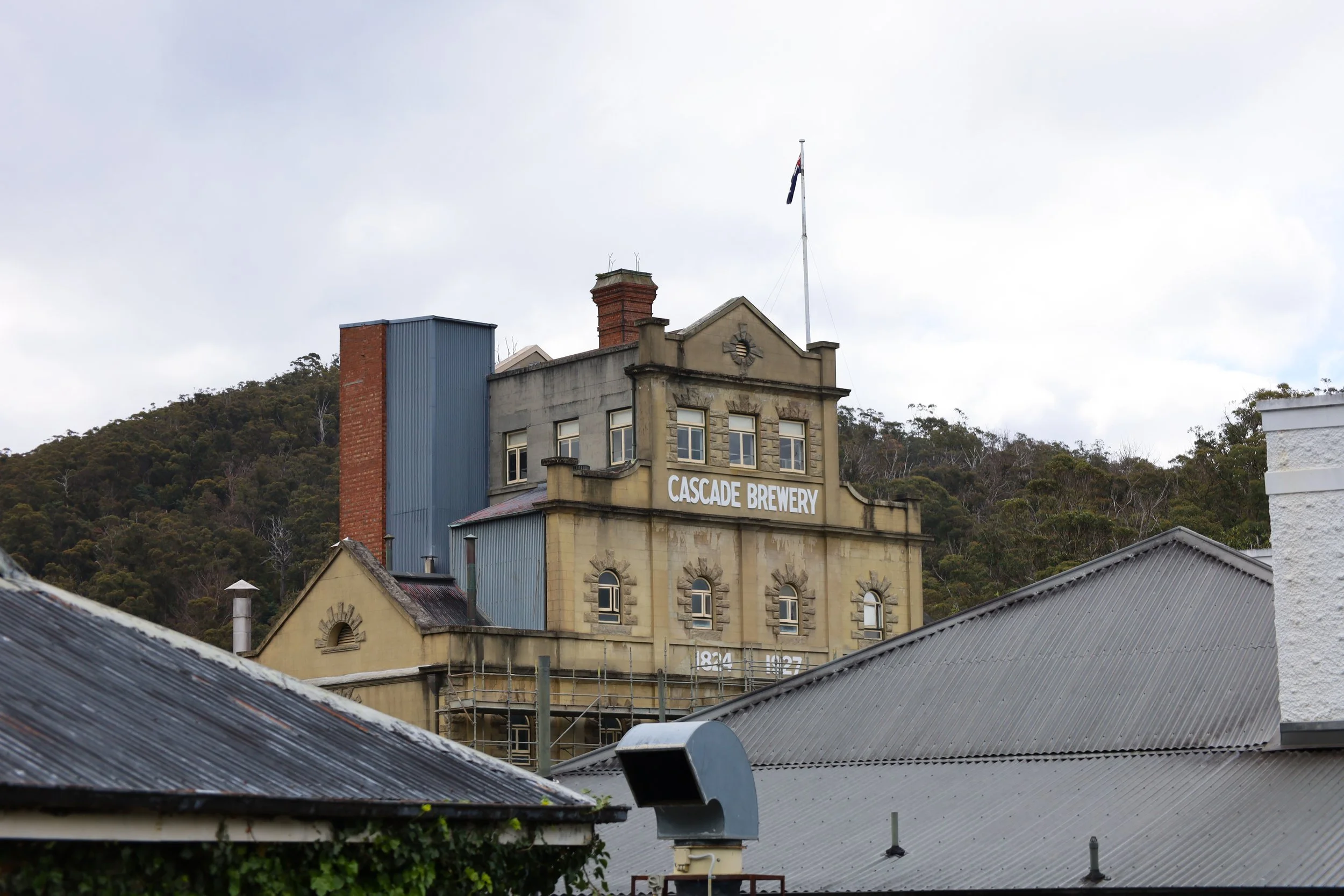 The historic Cascade Brewery building, Tasmania