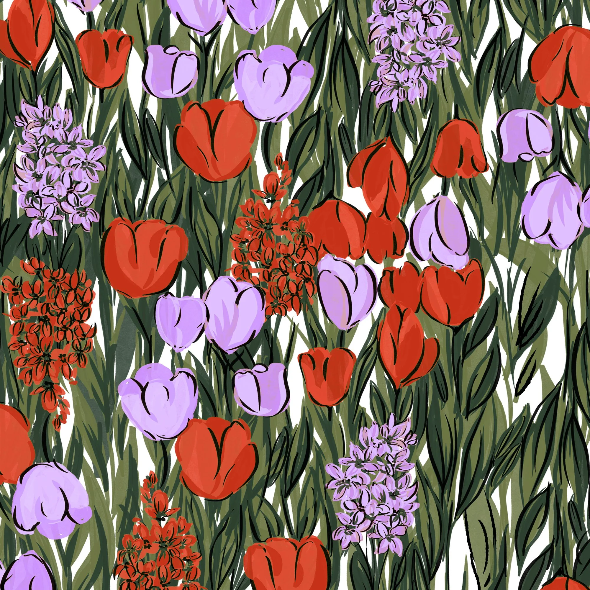 COLORFUL TULIP GARDEN PRINT DESIGN BY LAURA ORTIZ.jpg