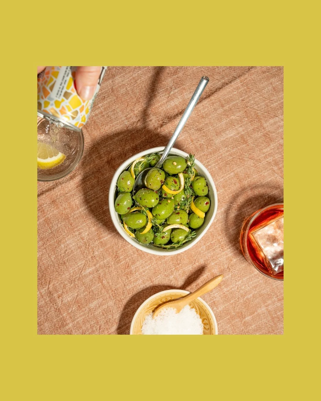 Art direction for a food photography photo shoot