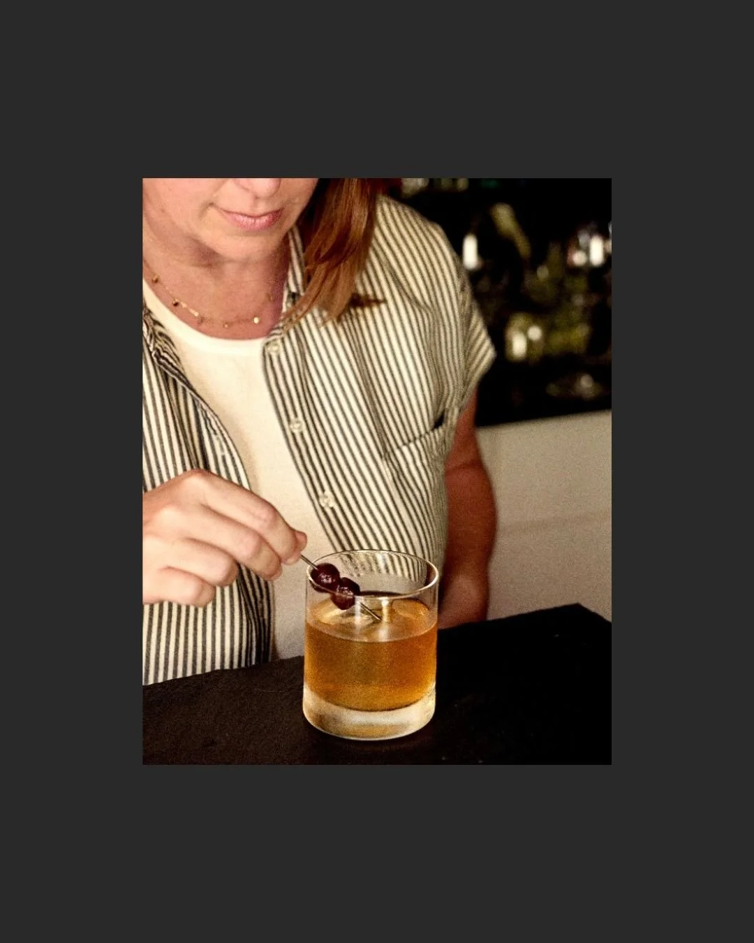 Art direction for a cocktail bar photo shoot