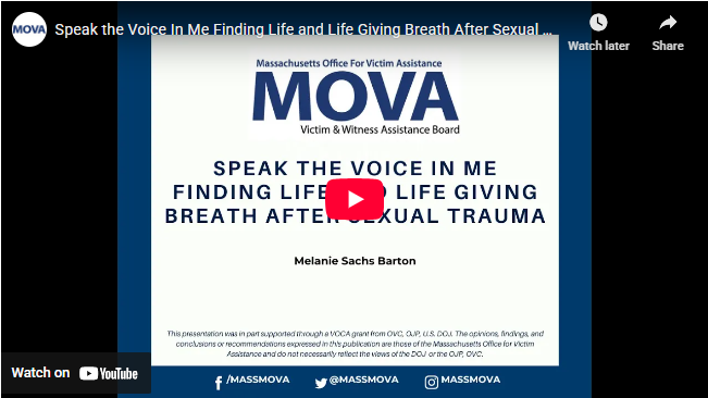 Speak the Voice In Me Finding Life and Life Giving Breath After Sexual Trauma