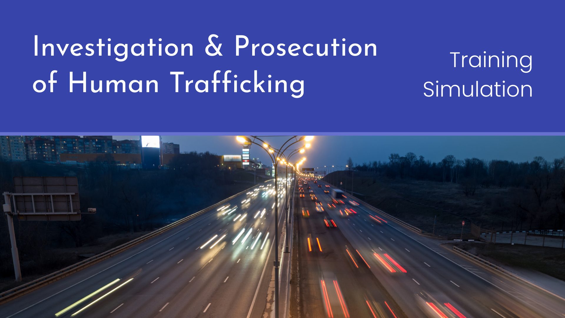 Investigation &amp; Prosecution of Human Trafficking