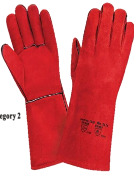 Guanto da saldatore Rosso