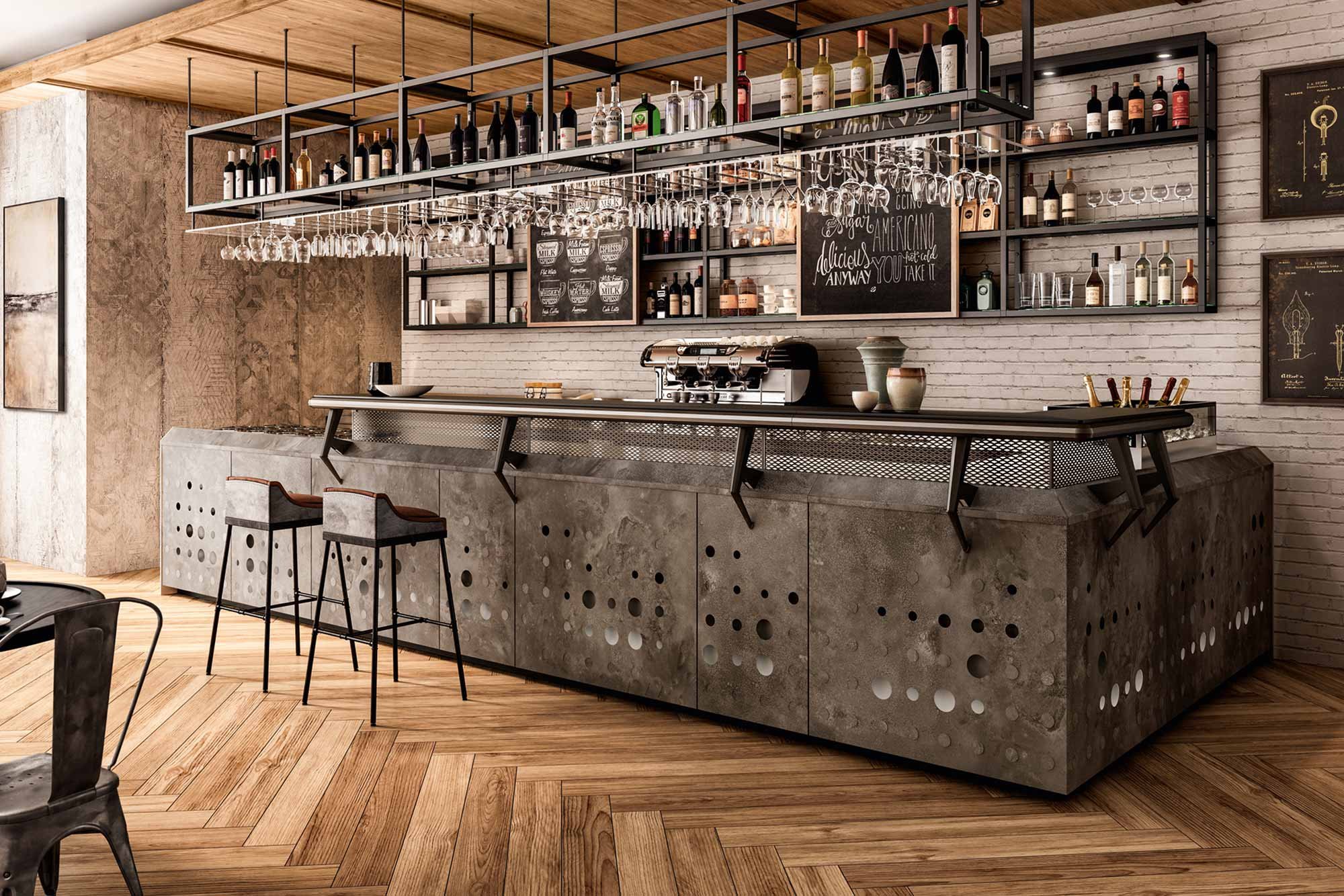 Quanto sono alti i banconi del bar?