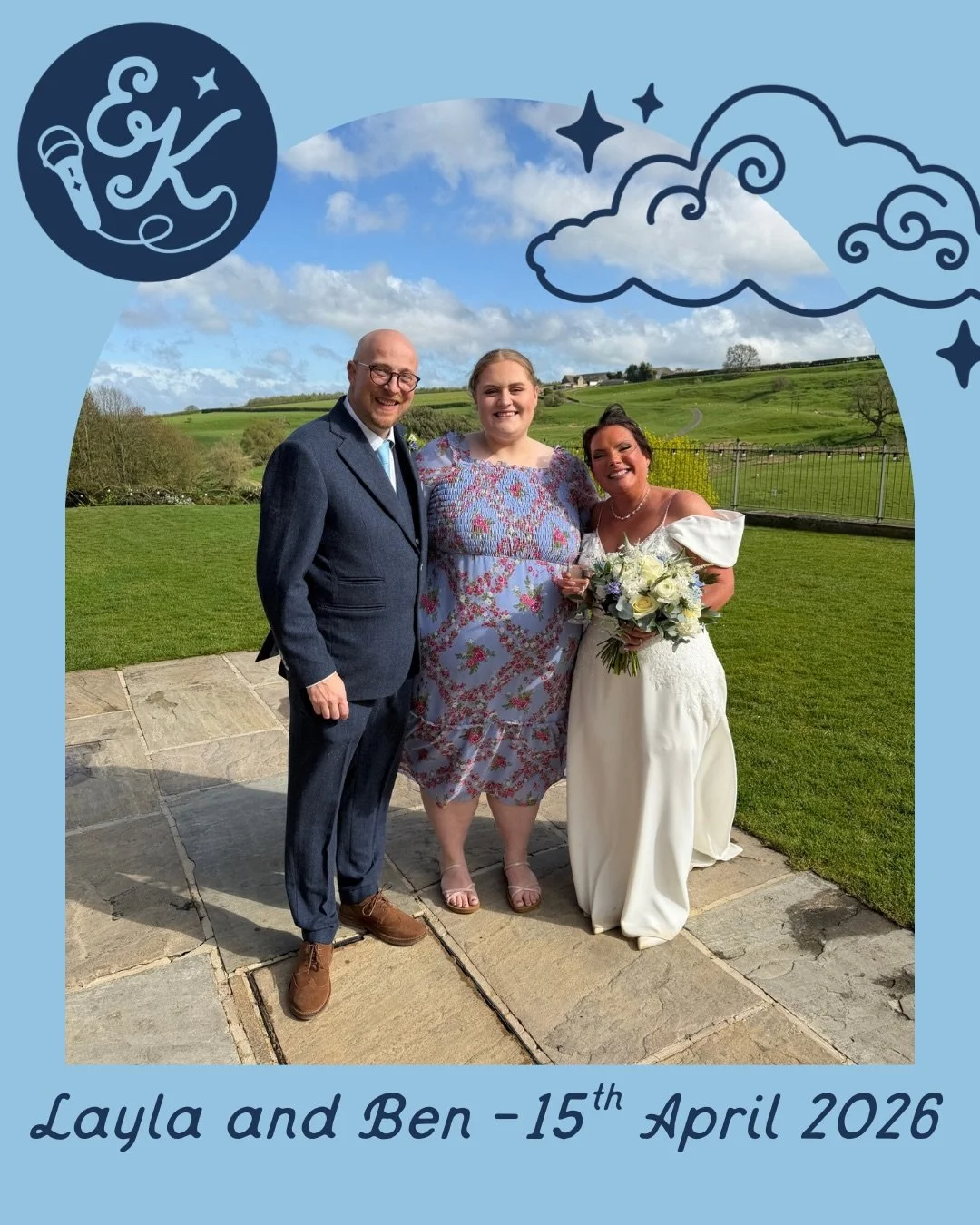 🩵 Mr and Mrs Whetter / Layla and Ben - 15th April 2026 🩵

Layla and Ben got married at the beautiful Kingscote Barn, with tonnes of personal touches for a day that felt totally them 🥹

They chose a set list filled with old classics, including song