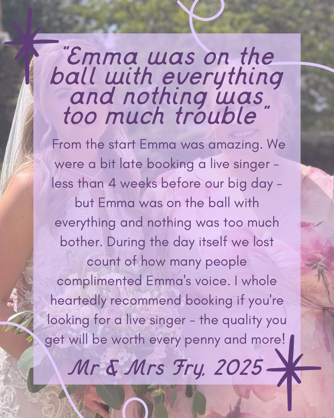 Every to-be-wed has been there. Your wedding checklist is a mile long, the day is looming on the horizon, and you realise there&rsquo;s one missing piece to make the atmosphere truly unforgettable. 🫣

For R &amp; L, that missing piece was the perfec