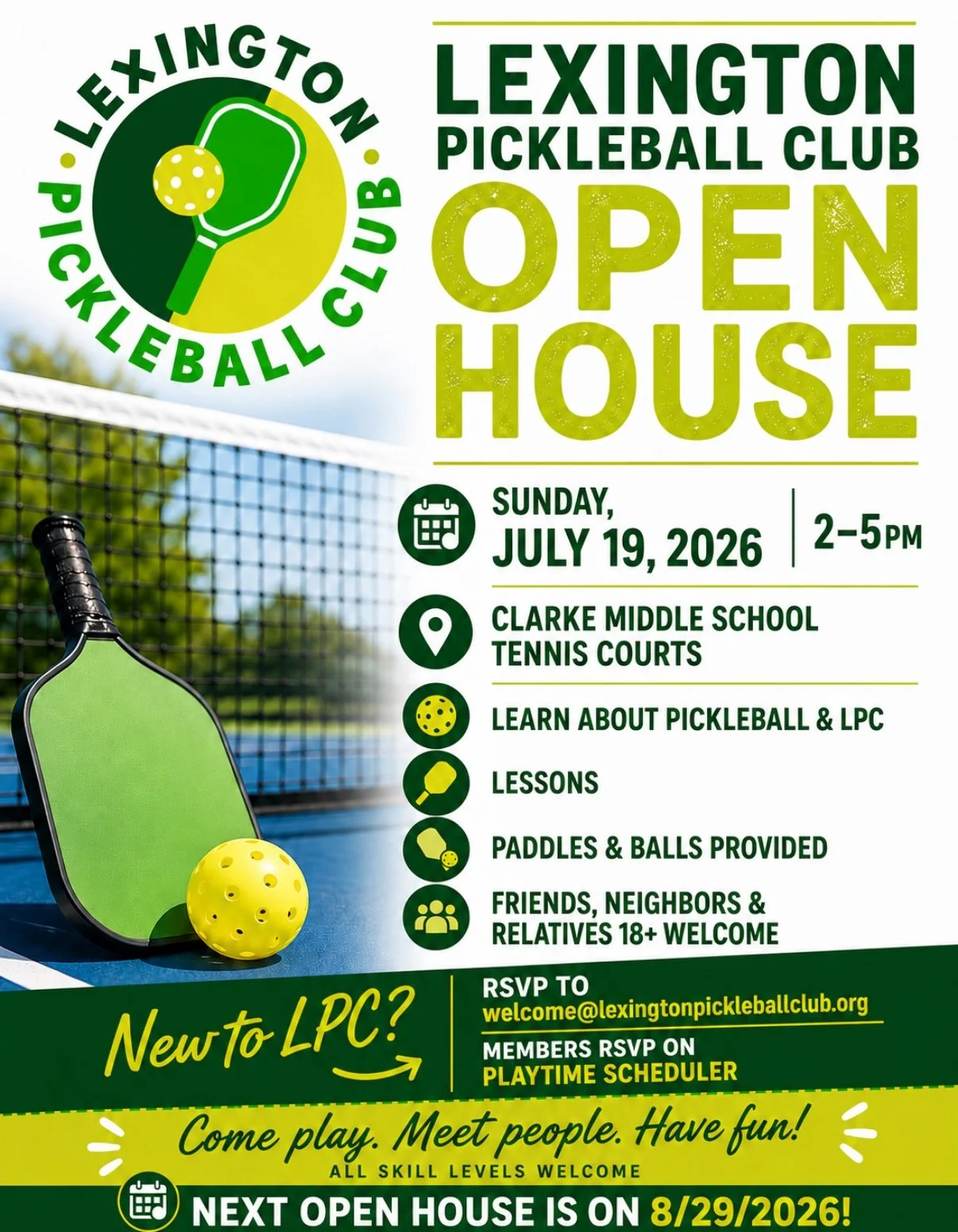 LPC Open House July 19, 2-5PM