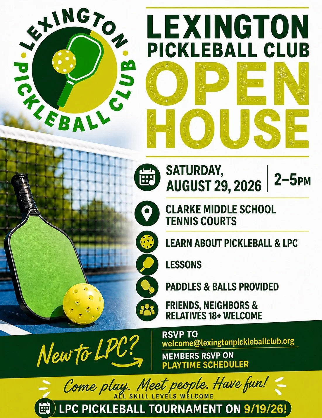 LPC Open House Aug 29, 2-5PM