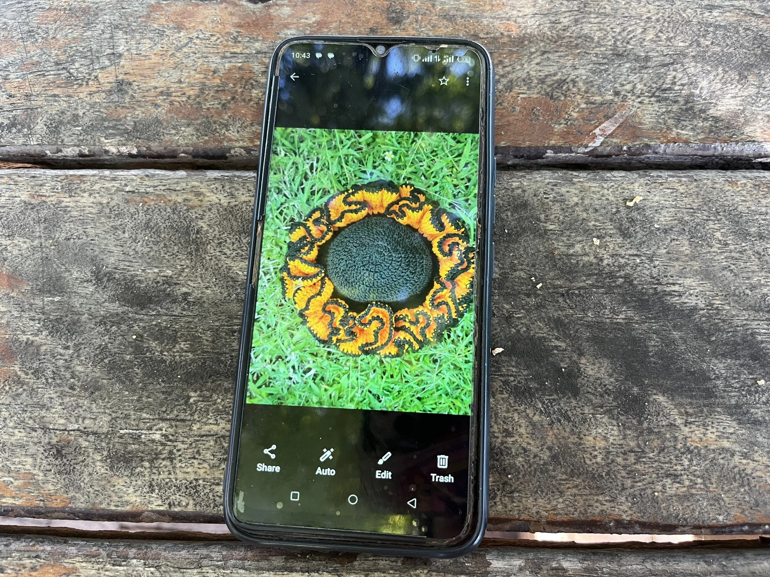 Eunice sells these hats at upscale markets in Harare. 