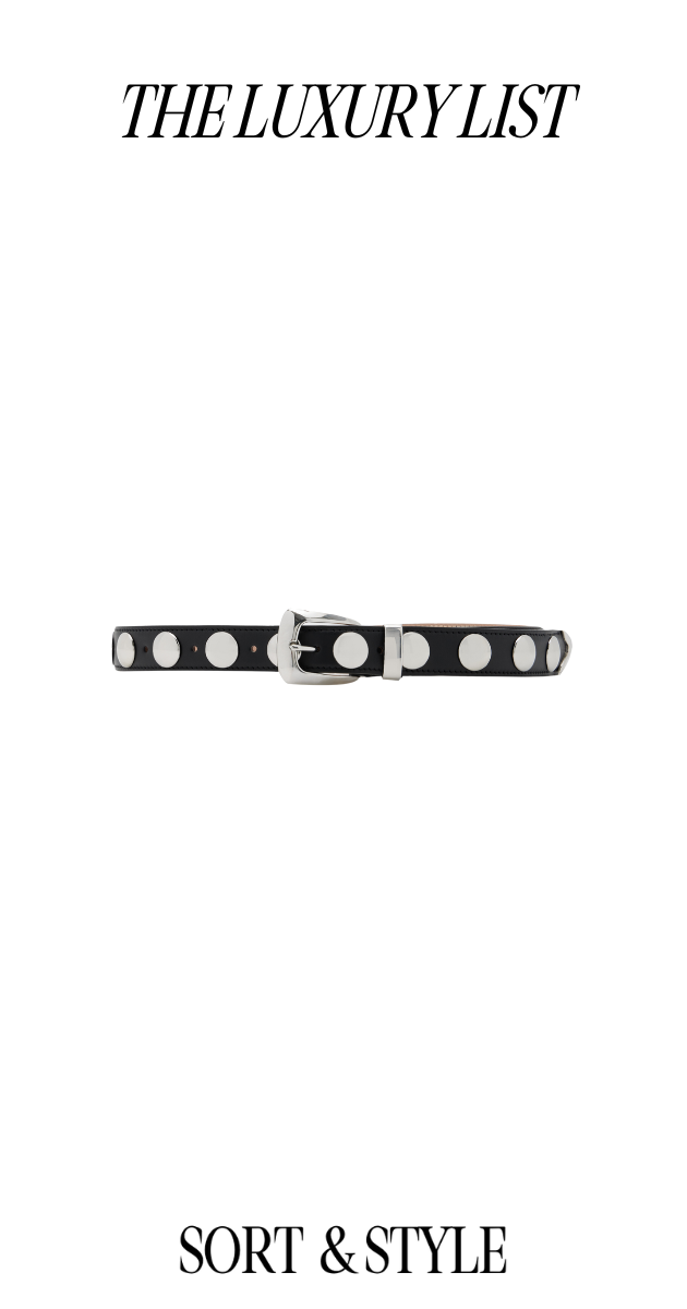 Khaite Benny Studded Leather Belt