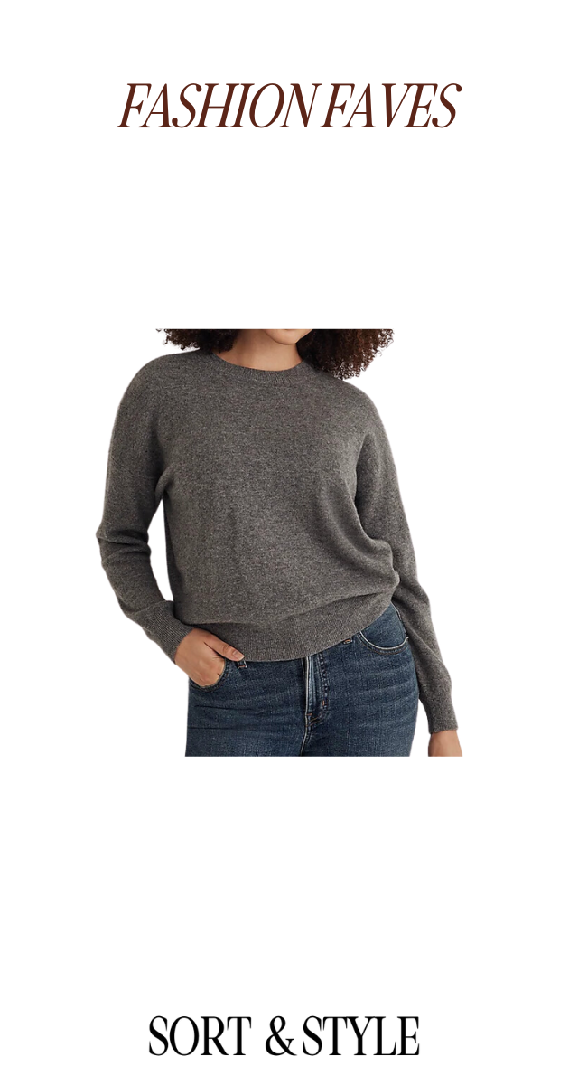 Madewell (Re)sponsible Cashmere Oversized Crewneck Sweater