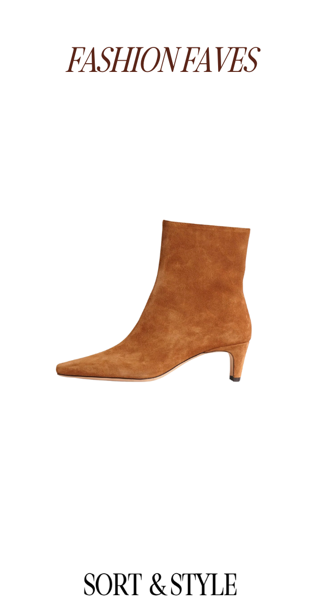 STAUD Wally Suede Ankle Boots
