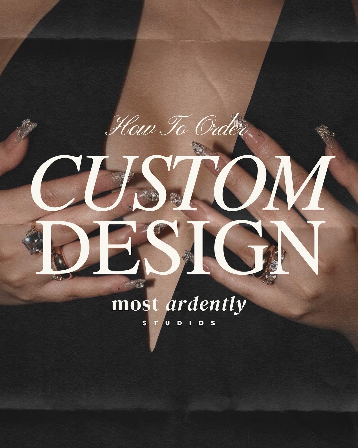 Want a specific nail design? Send a DM with all your inspo 🫶🏼✨ Follow the instructions on the second photo to begin your Custom Nail Design order!