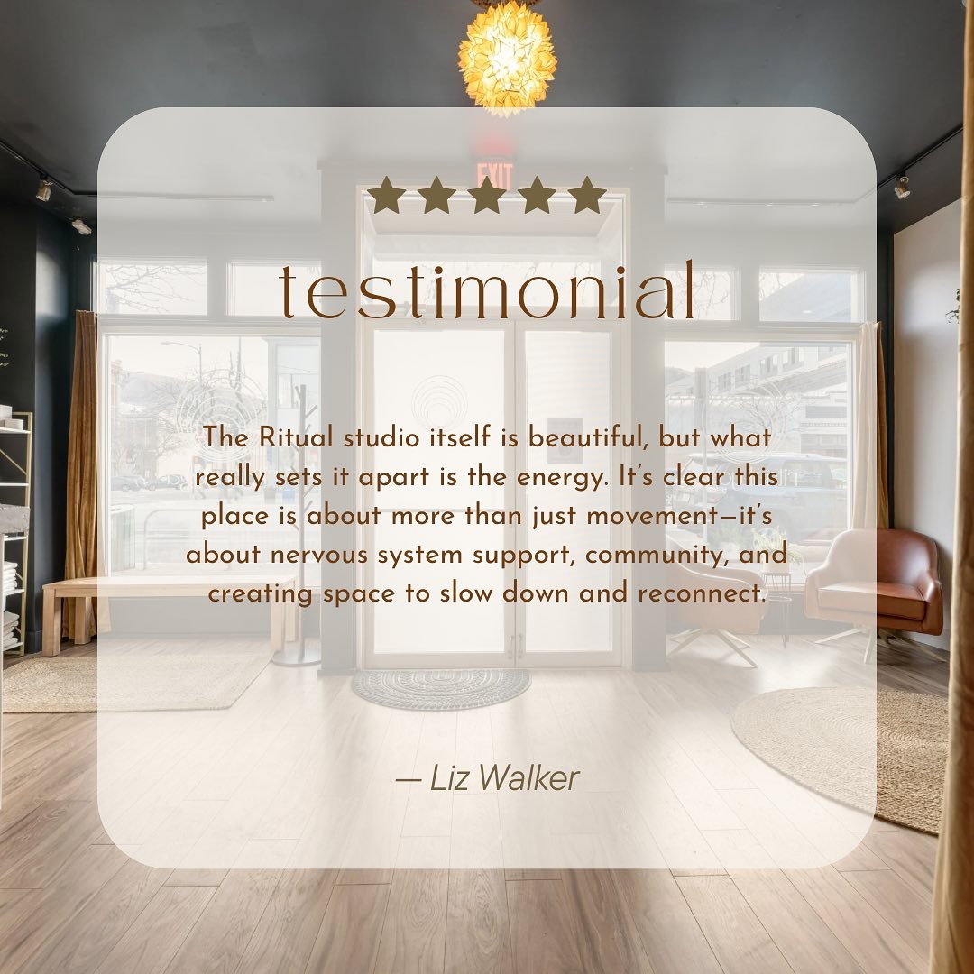 Grateful for reviews like this that capture the soul of Ritual. Thank you for seeing us. ✨

#yoga #googlereview #testimonial #community #ritual