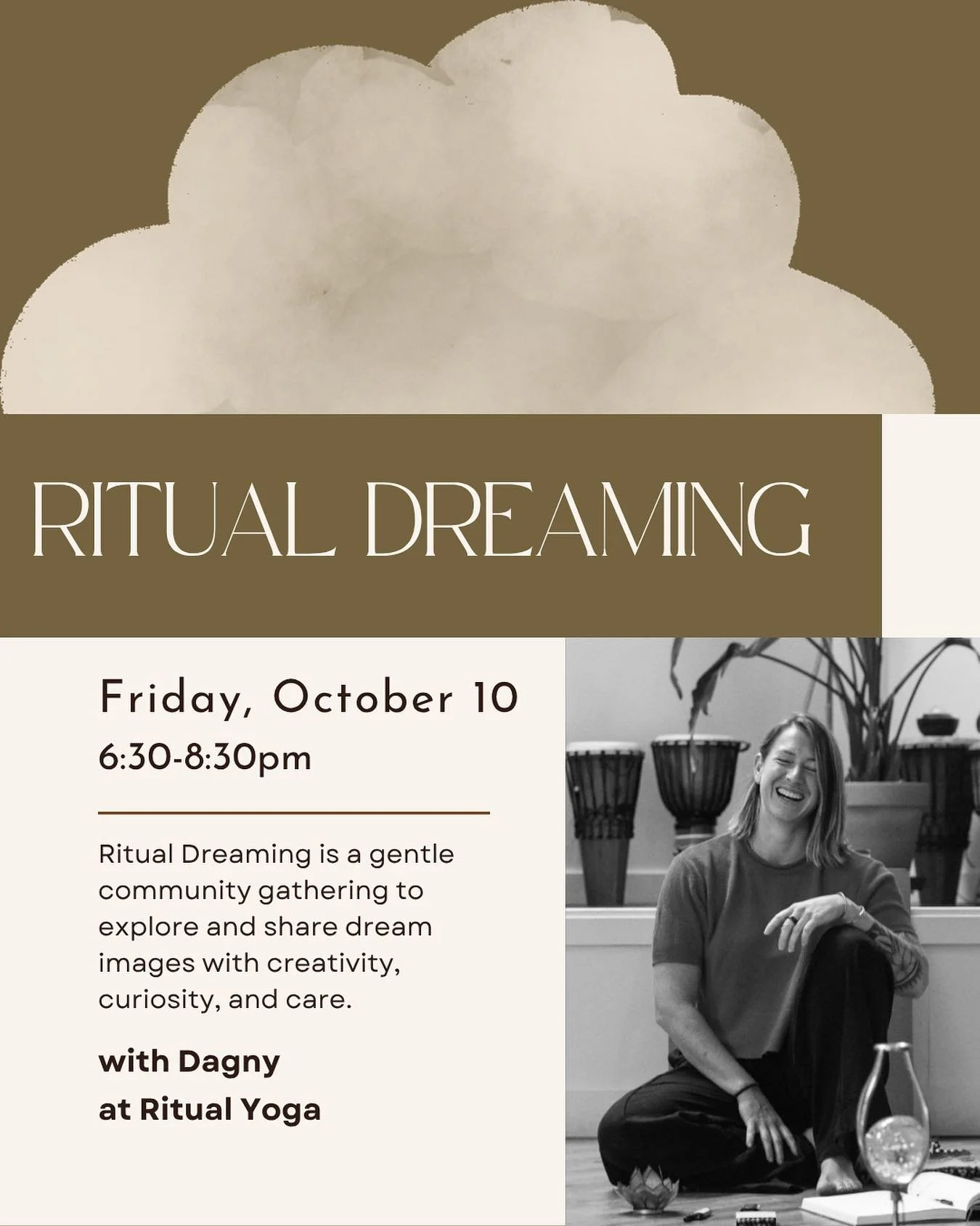 As the nights grow longer, our dreams begin to speak more vividly. 🌙

Join us this Friday, October 10 from 6:30-8:30pm for Ritual Dreaming with @theartofrest.me - a cozy, creative space to explore and share the language of your dreams.

No experienc