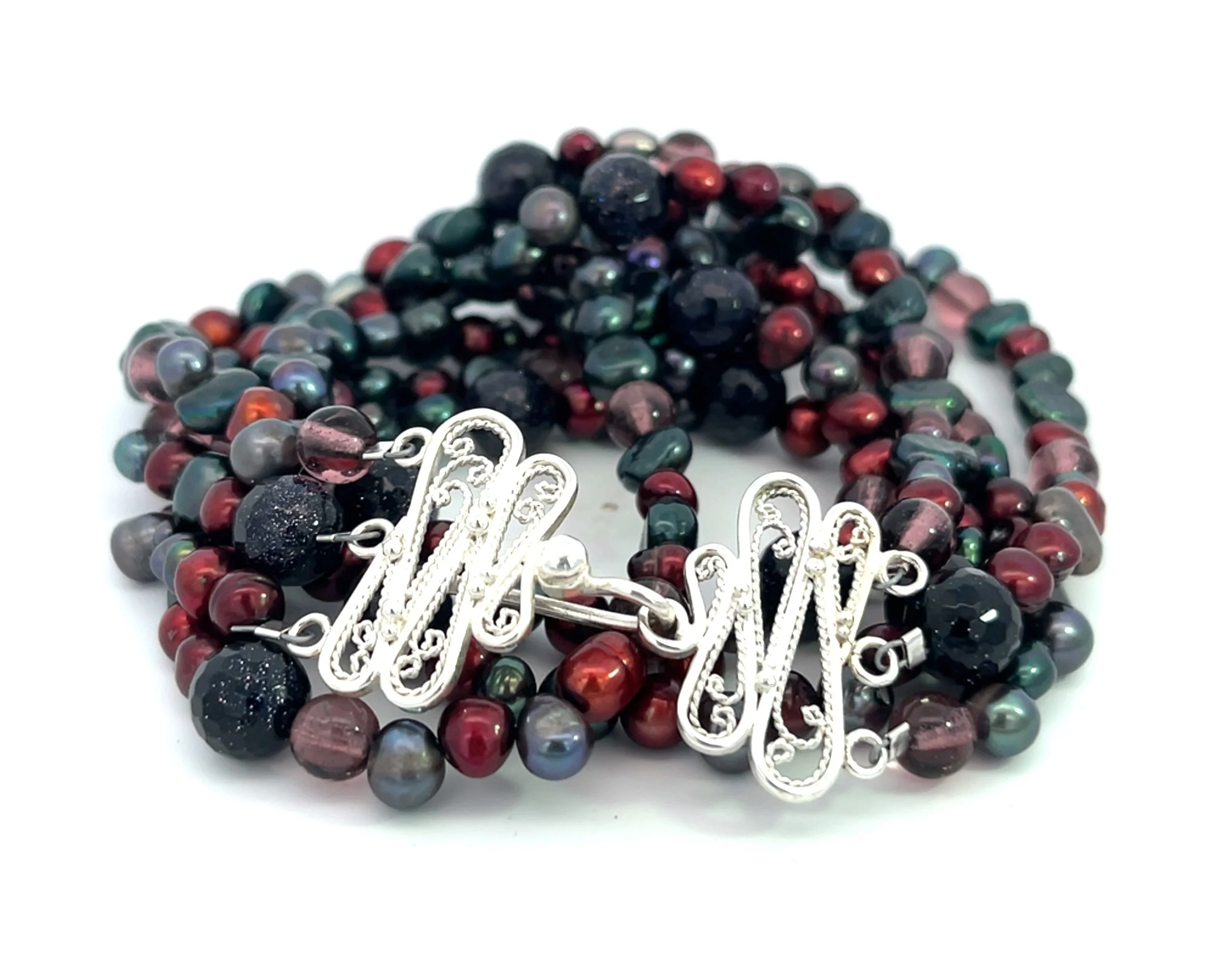 Multibead Necklace with Filigree Clasp 5.jpg