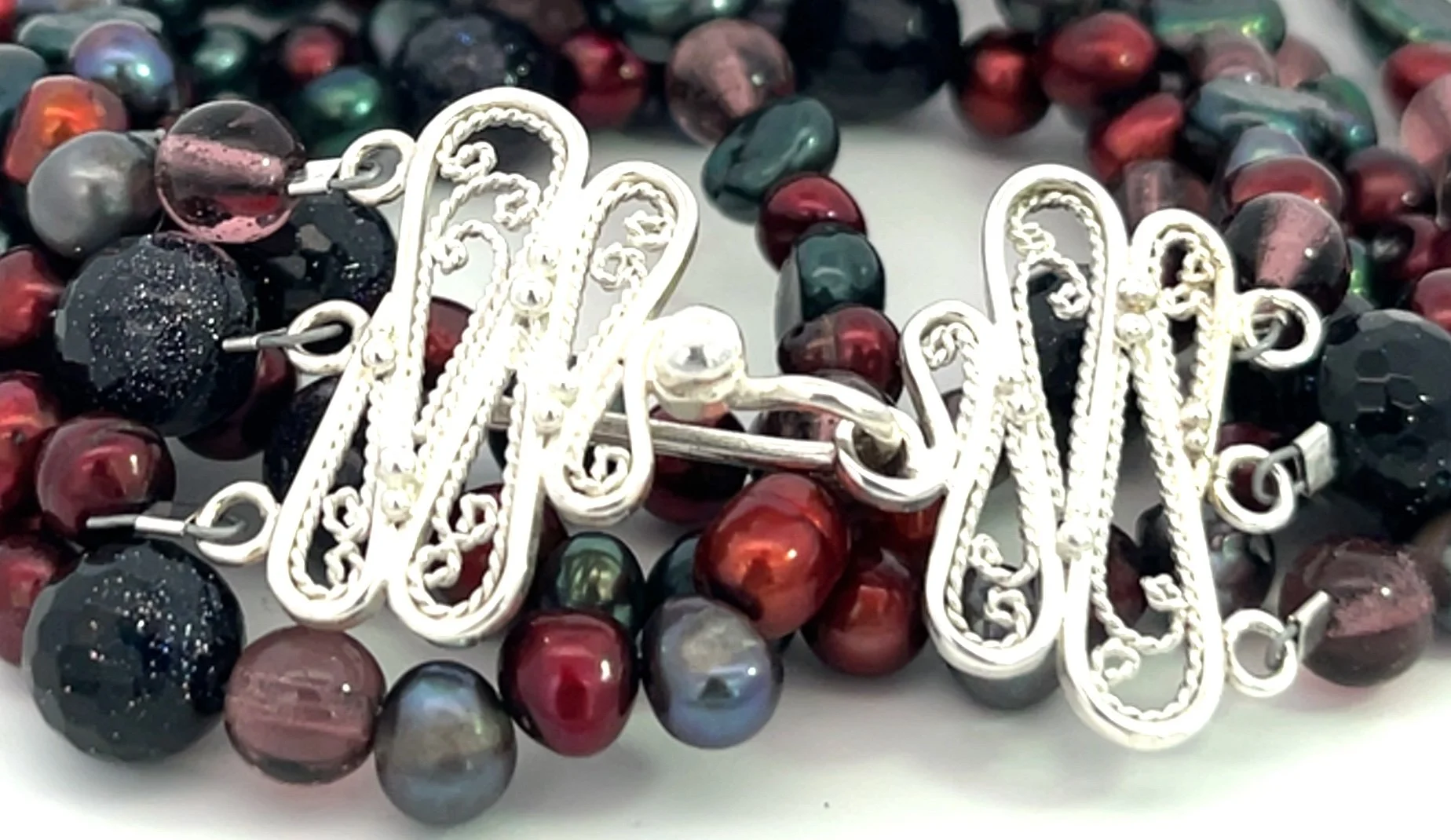 Multibead Necklace with Filigree Clasp 7.jpg