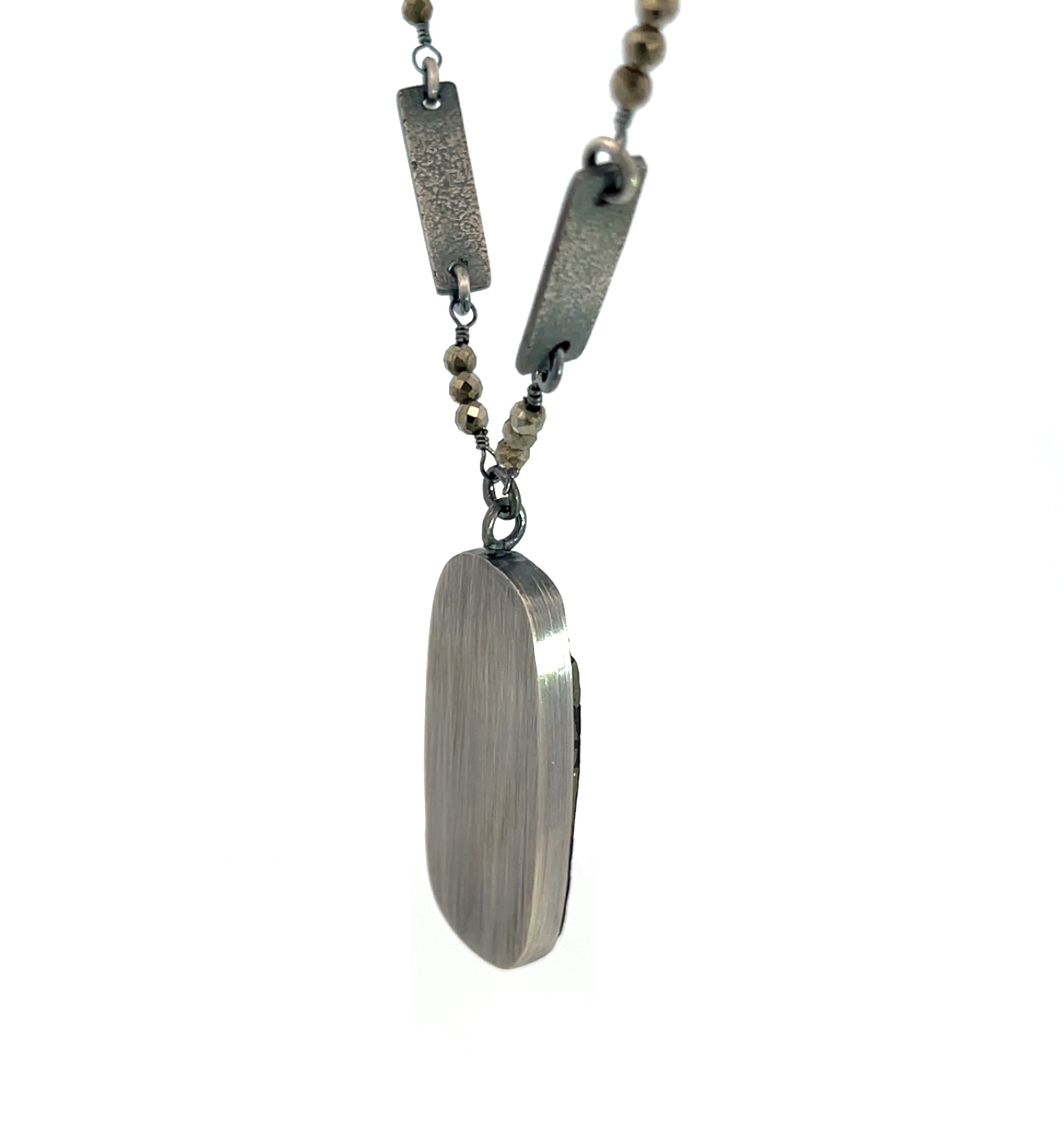 Warrior Necklace Pyrite in Slate 3.jpg