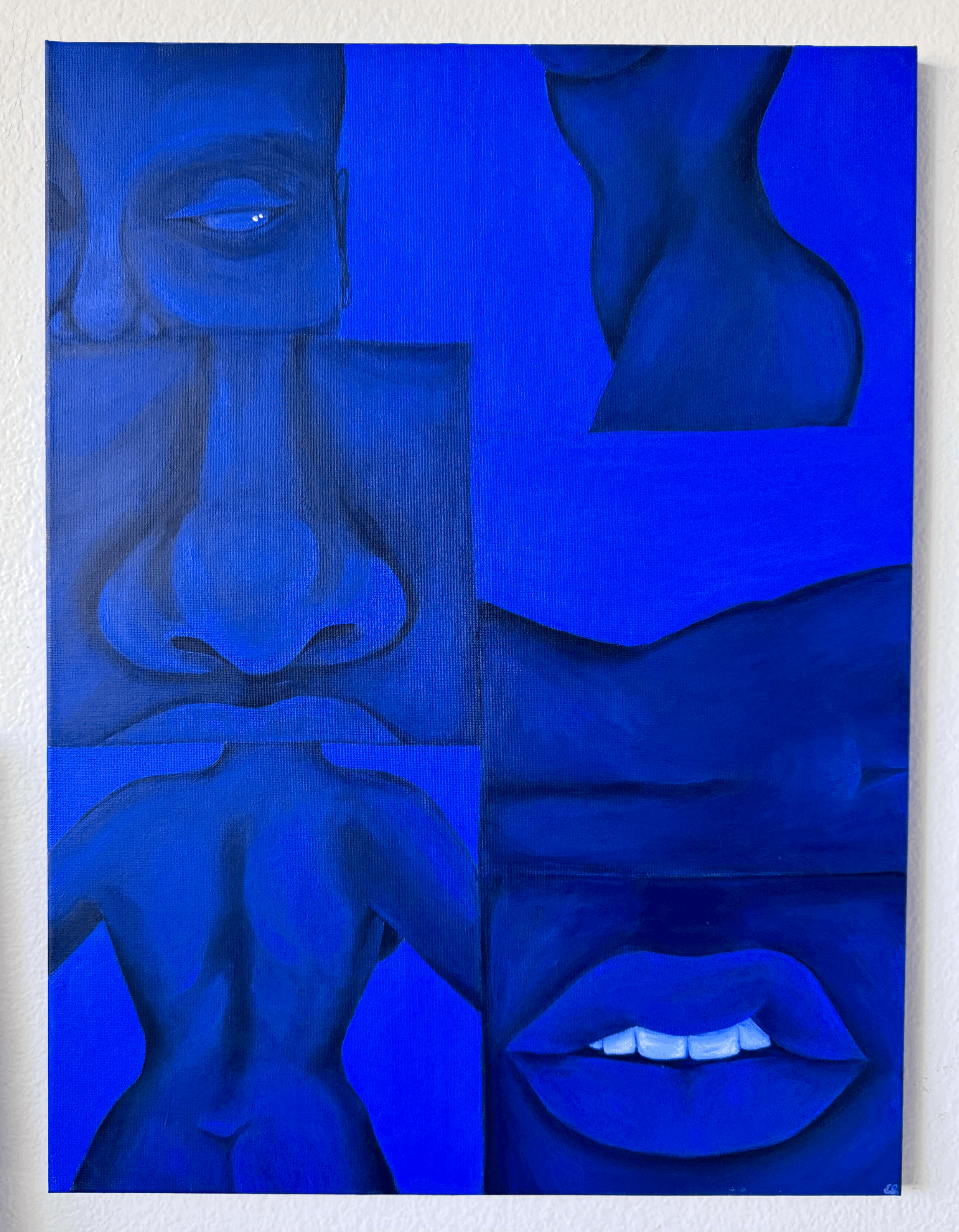 belly acrylic painting