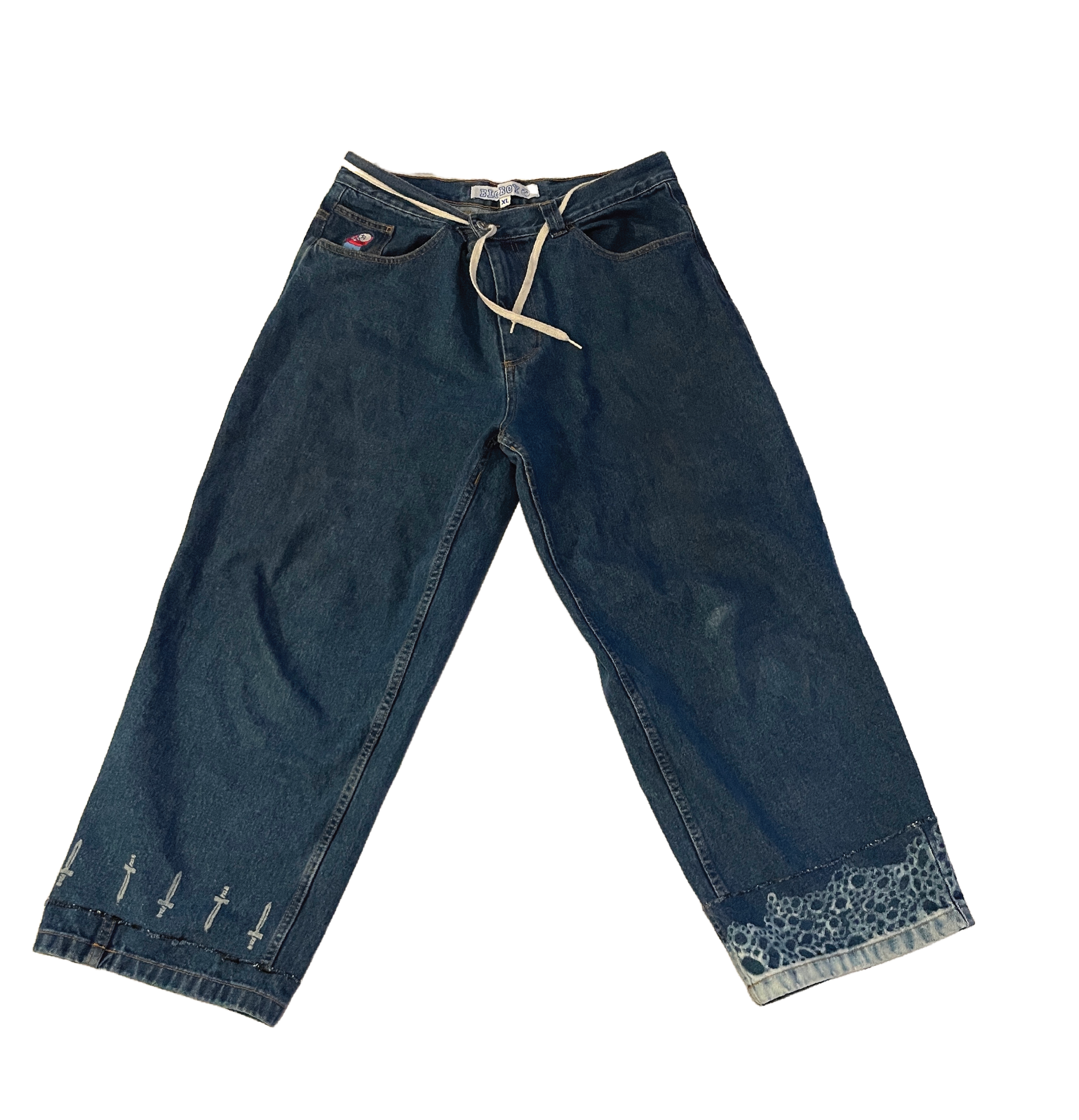 メンズ archive Lyric Gimmick Denim Cargo Pants