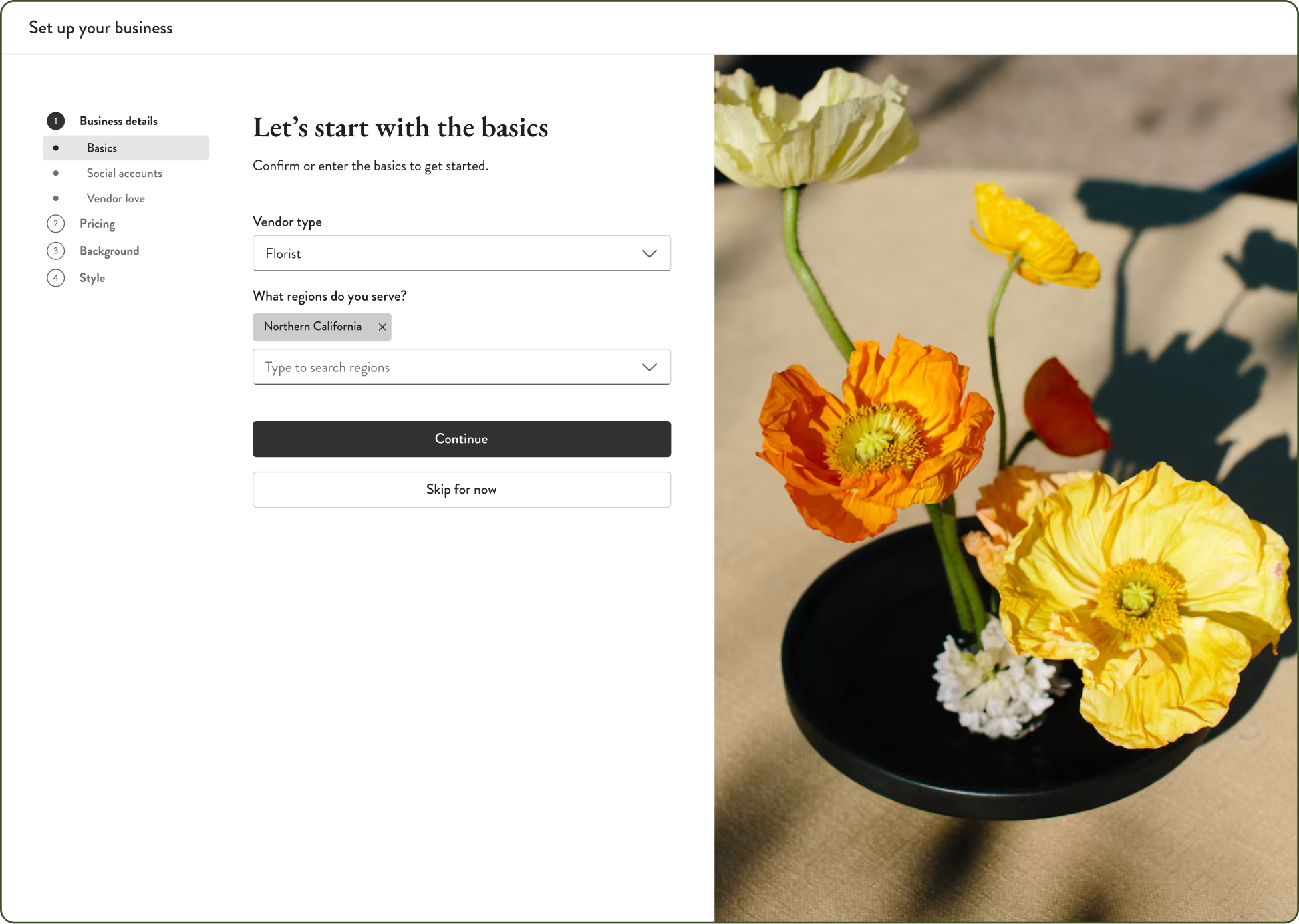 Sign-up basics