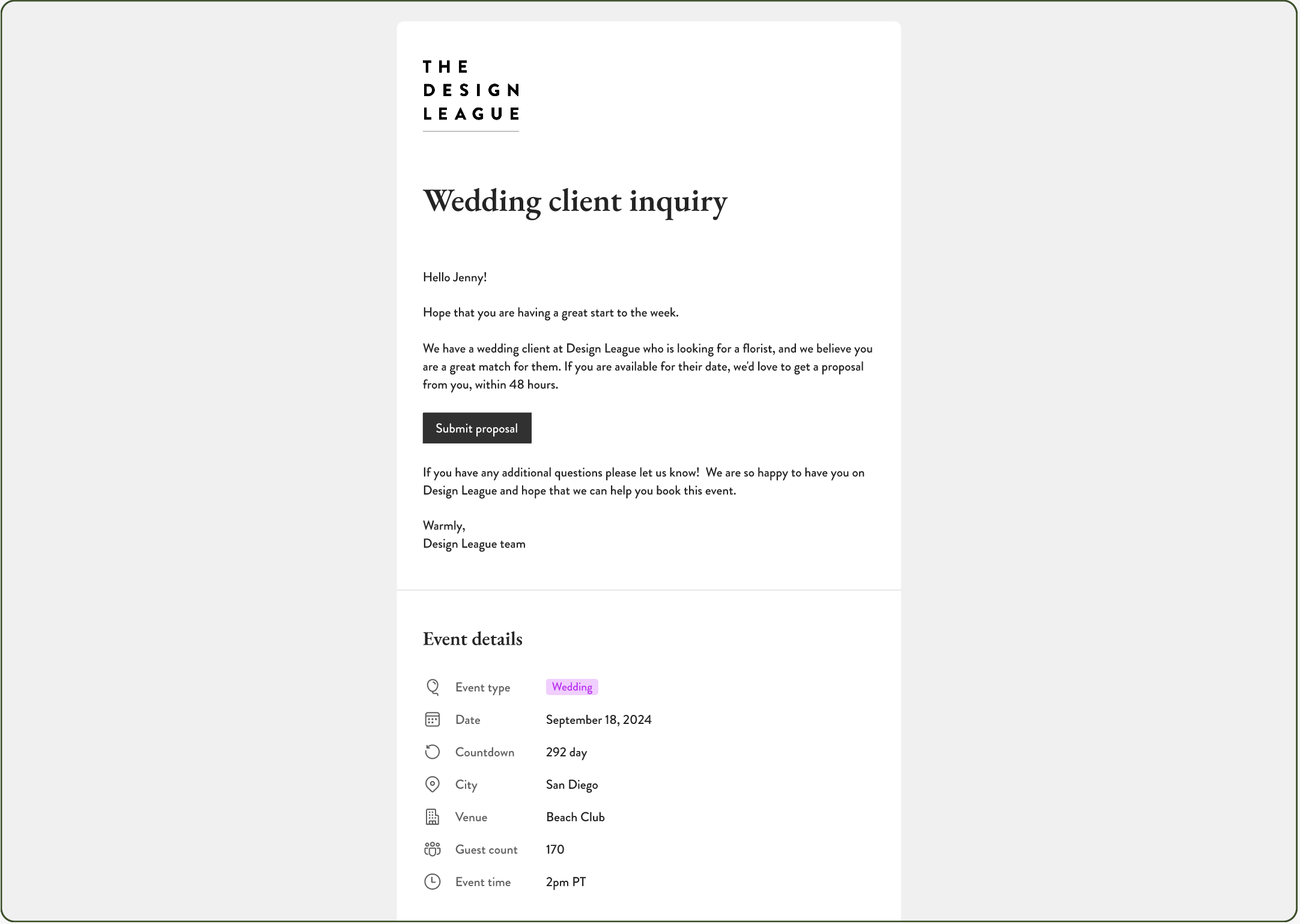 Email experience